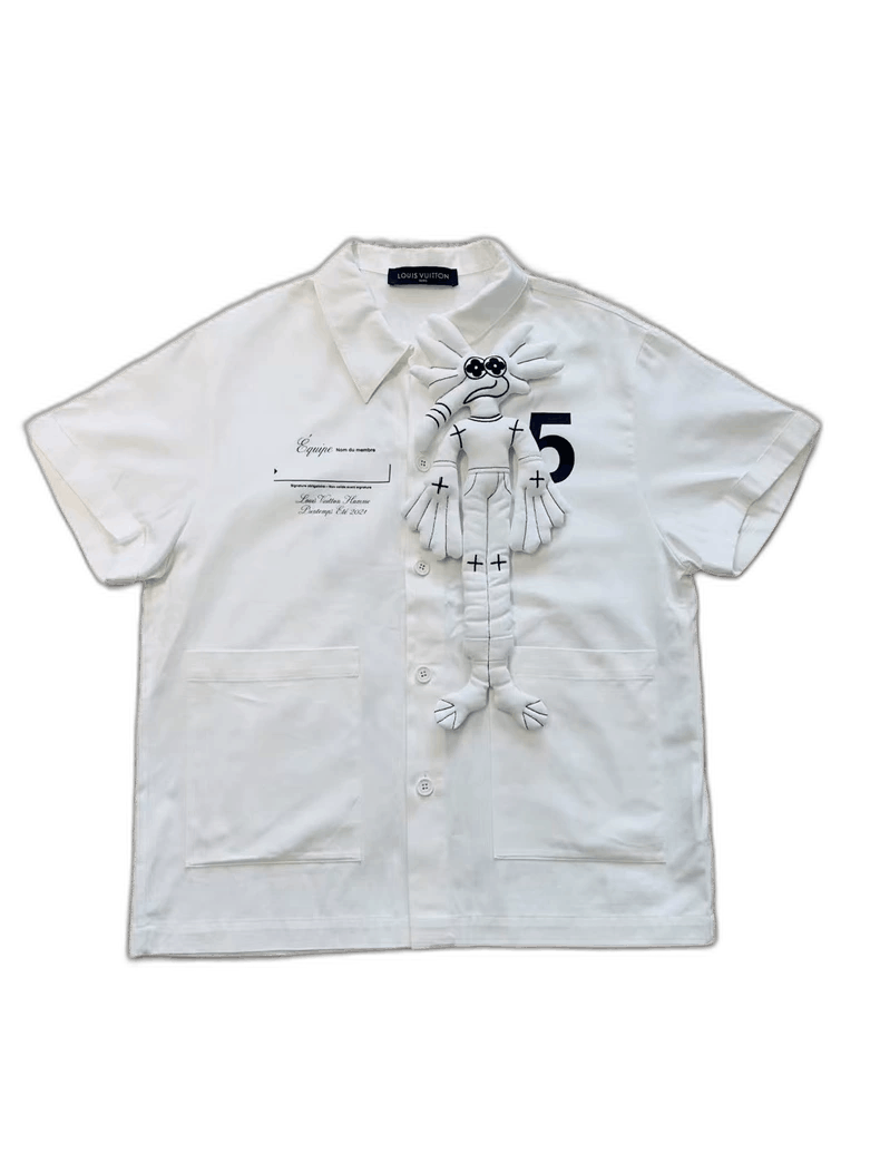 Louis Vuitton Louis Vuitton Short Sleeve Shirt with Logo Size US S / EU 44-46 / 1 - 1 Thumbnail
