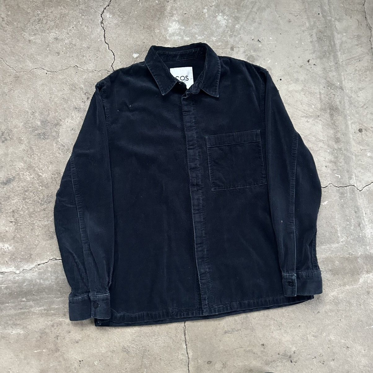 Cos COS Corduroy Overshirt Jacket Navy Blue Size US M / EU 48-50 / 2 - 2 Thumbnail