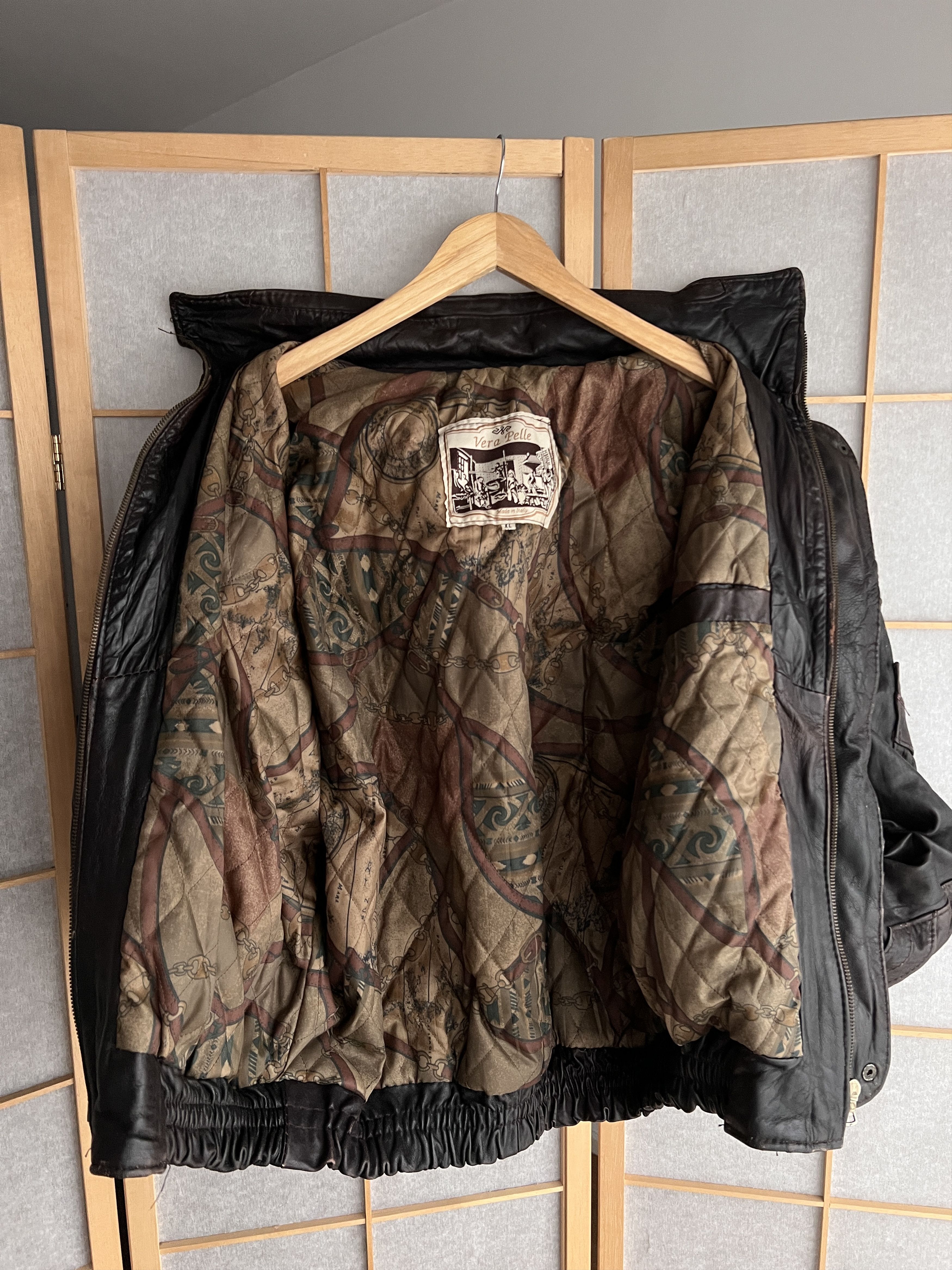 If Six Was Nine Rick Owens Type VTG 00s Yohji Yamamoto Style Leather Jacket Size US XL / EU 56 / 4 - 14 Thumbnail