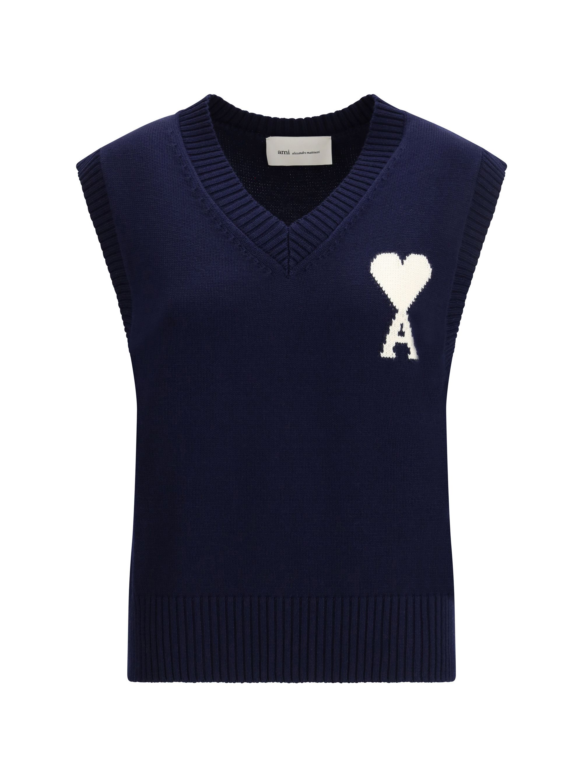 Sleeveless V-neck knitted Sweater