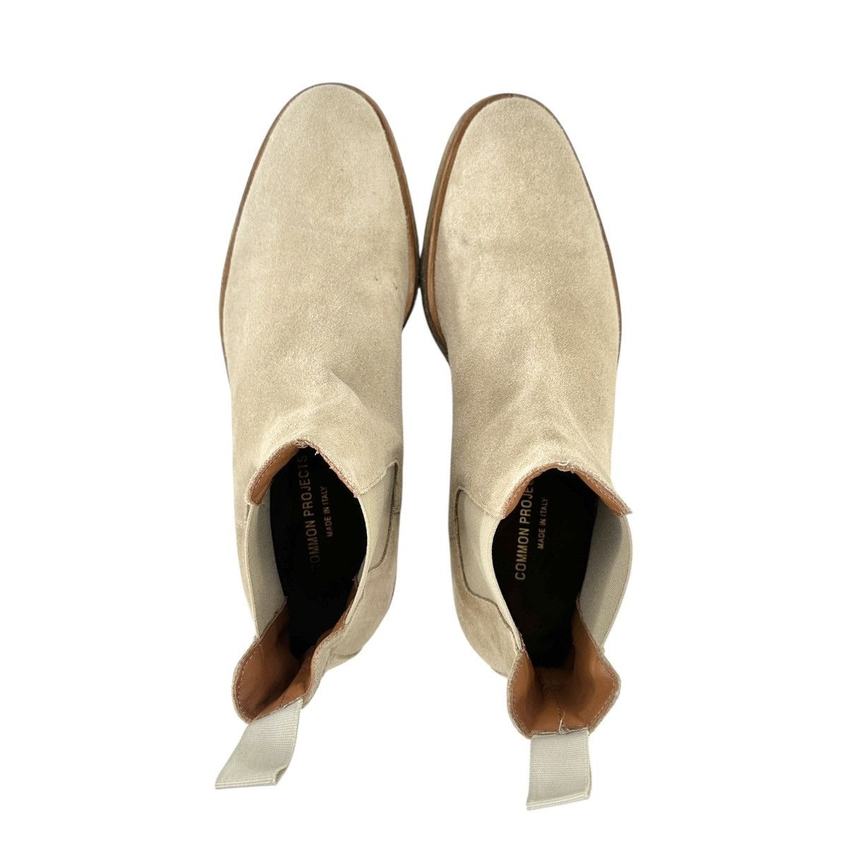 Common Projects Beige / Tan Brown Suede Leather Chelsea Boots Size US 8 / EU 41 - 8 Thumbnail