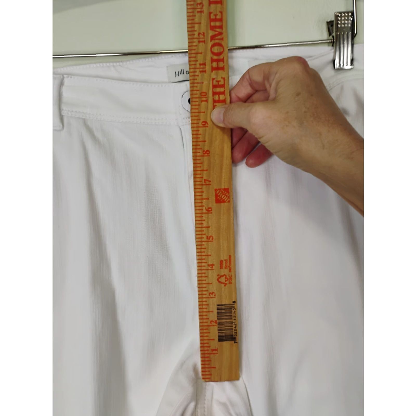 J. Jill J. Jill Jeans Women's Slim Ankle Denim White 18 Stretch Cotton Blend 26" Inseam Vintage No Size 40" / US 18 - 5 Thumbnail
