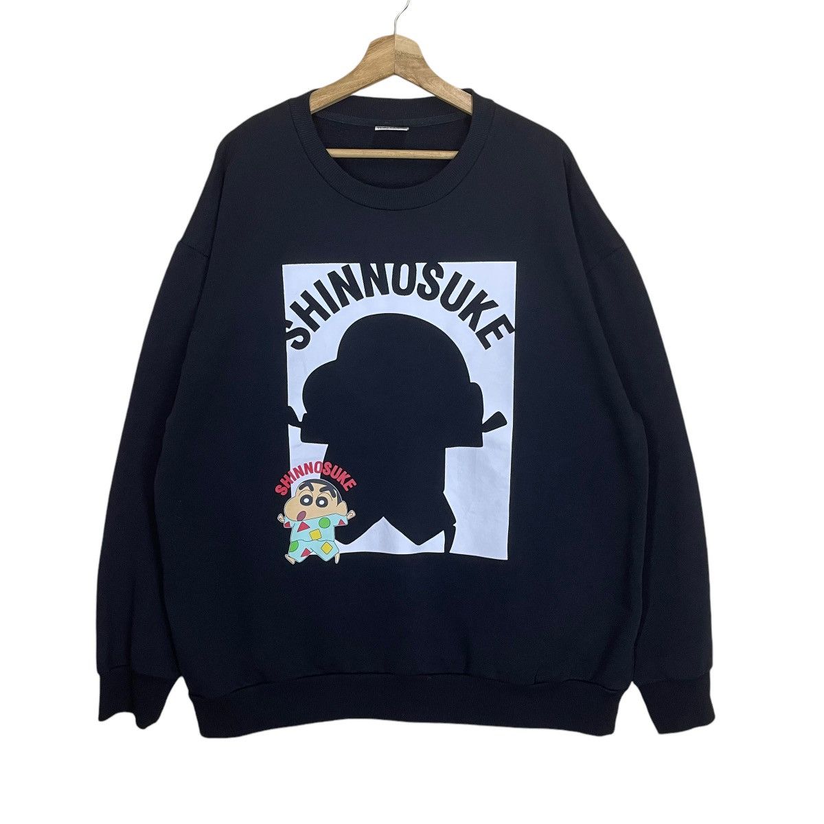 Anime Crayon Shin Chan Big Logo Sweatshirt Size XXL Size US XL / EU 56 / 4 - 1 Thumbnail