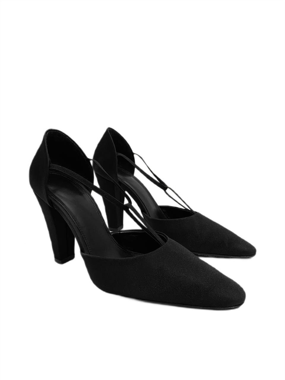 Toteme TOTEME Totême Canvas T Strap Pumps Point Toe Heels Size US 8 / IT 38 - 1 Thumbnail