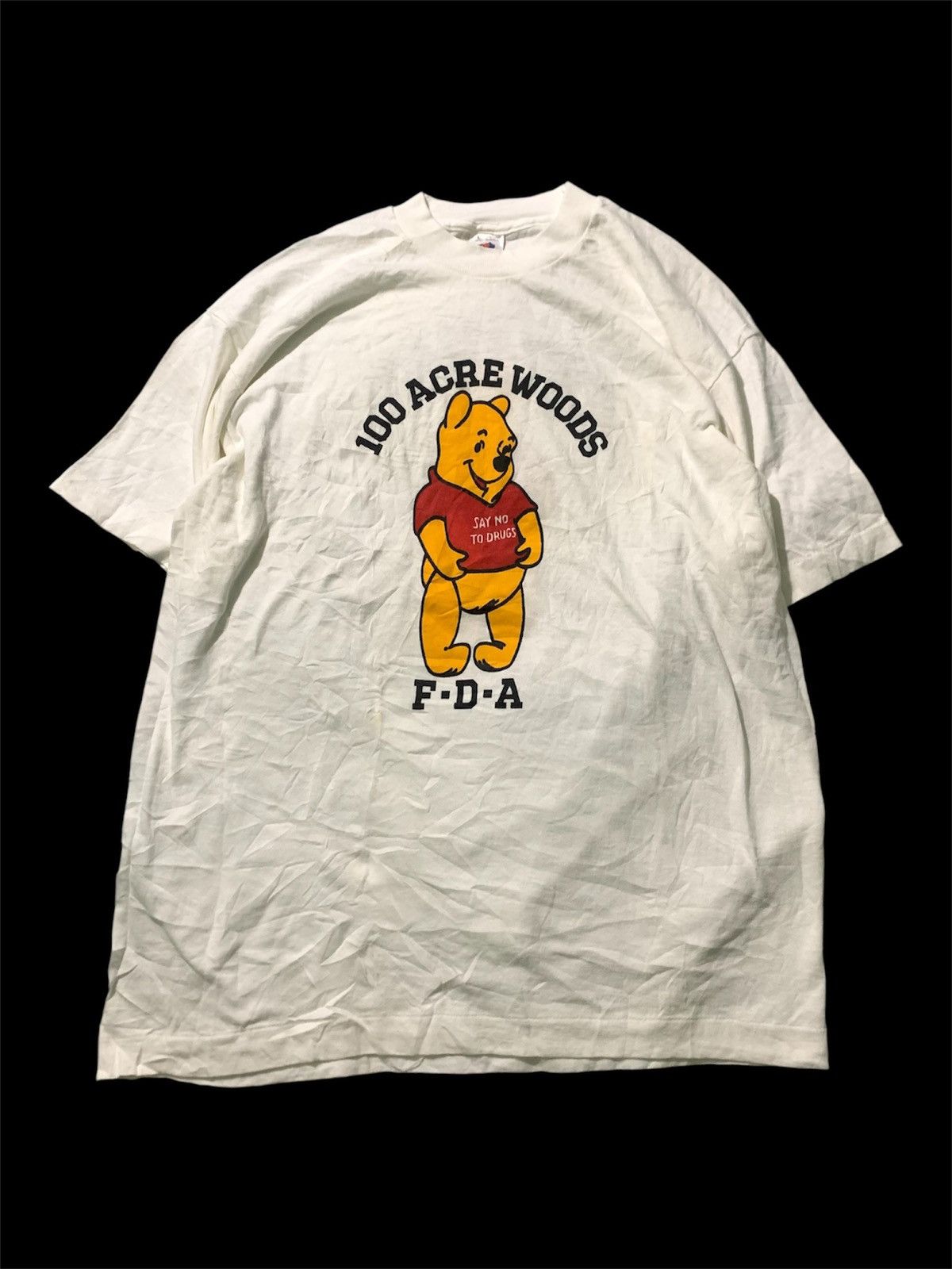 Vintage 90s Winnie The Pooh Say No To Drugs Tee