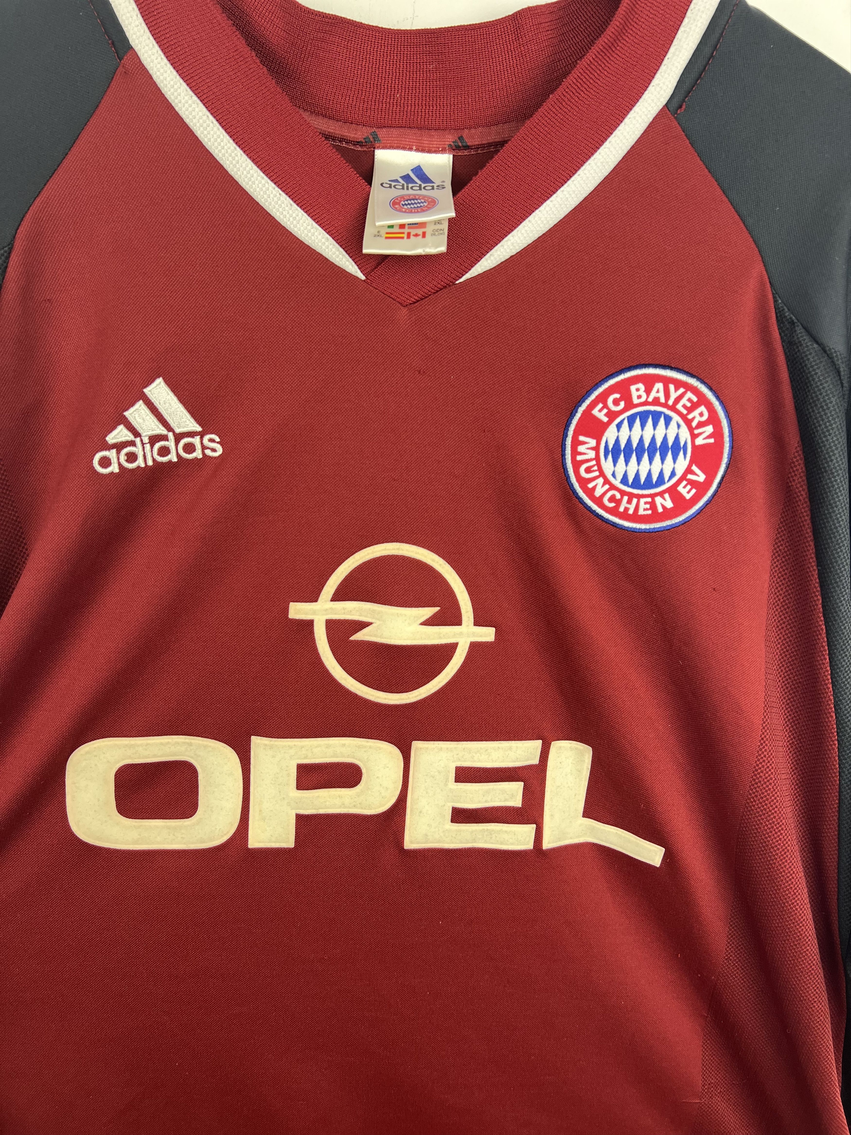 Adidas BAYERN MUNICH 2001/2002 HOME FOOTBALL Kit SHIRT Size US XXL / EU 58 / 5 - 8 Thumbnail