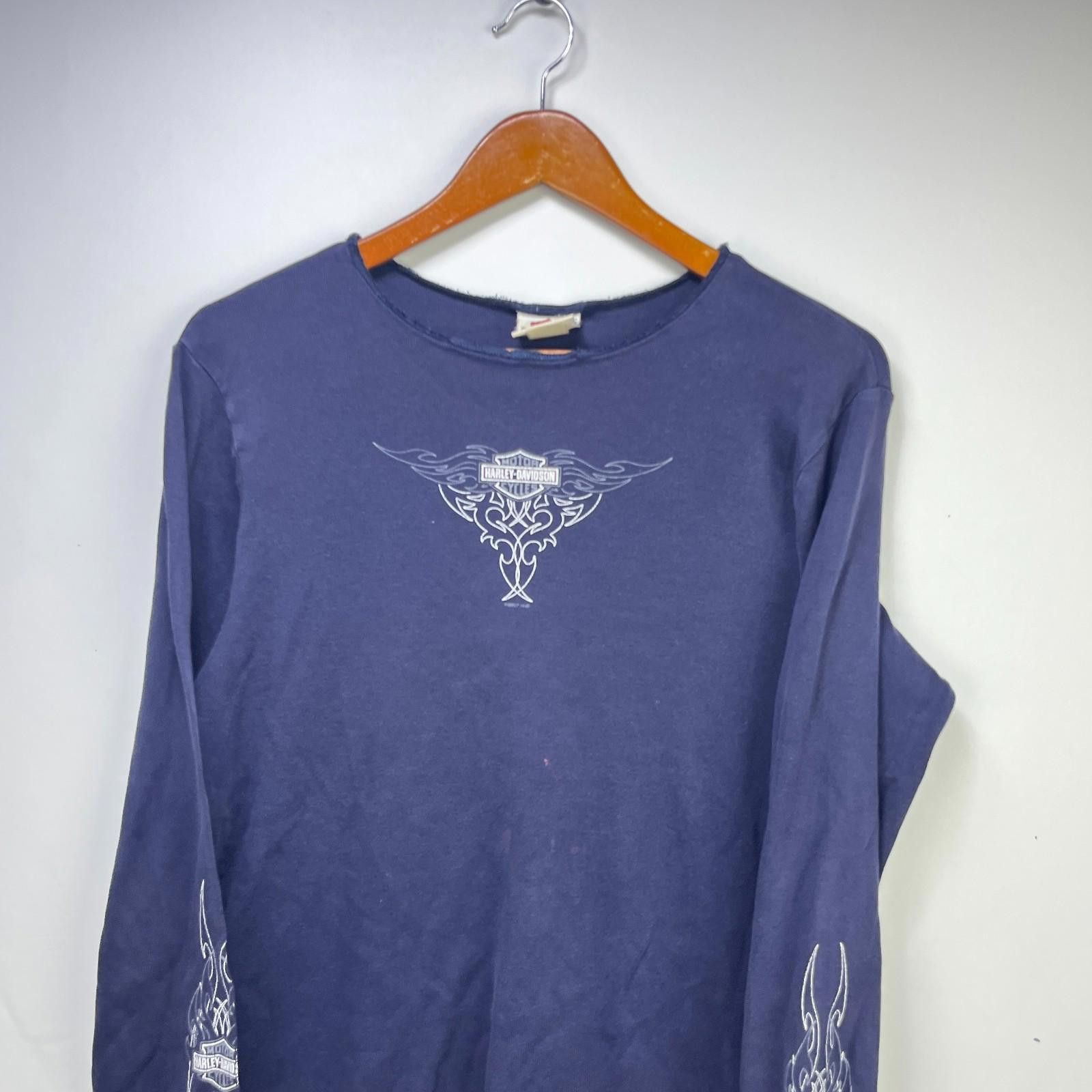 Harley Davidson Vintage Harley Davidson Y2K Long Sleeve Shirt Womens XL Size XL / US 12-14 / IT 48-50 - 2 Thumbnail