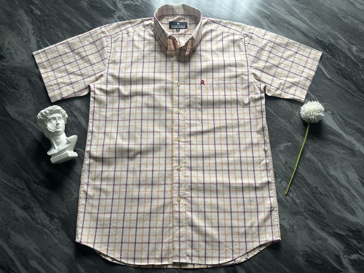 Montagut Montagut : Shirt Button Ups Check Plaid Tatan Size US M / EU 48-50 / 2 - 2 Thumbnail