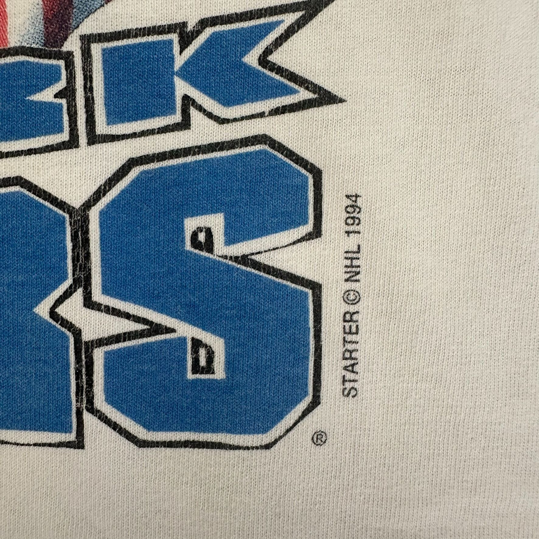 Starter Vintage 90s New York Rangers T-Shirt Starter Stanley Cup Tee Size US XL / EU 56 / 4 - 5 Thumbnail