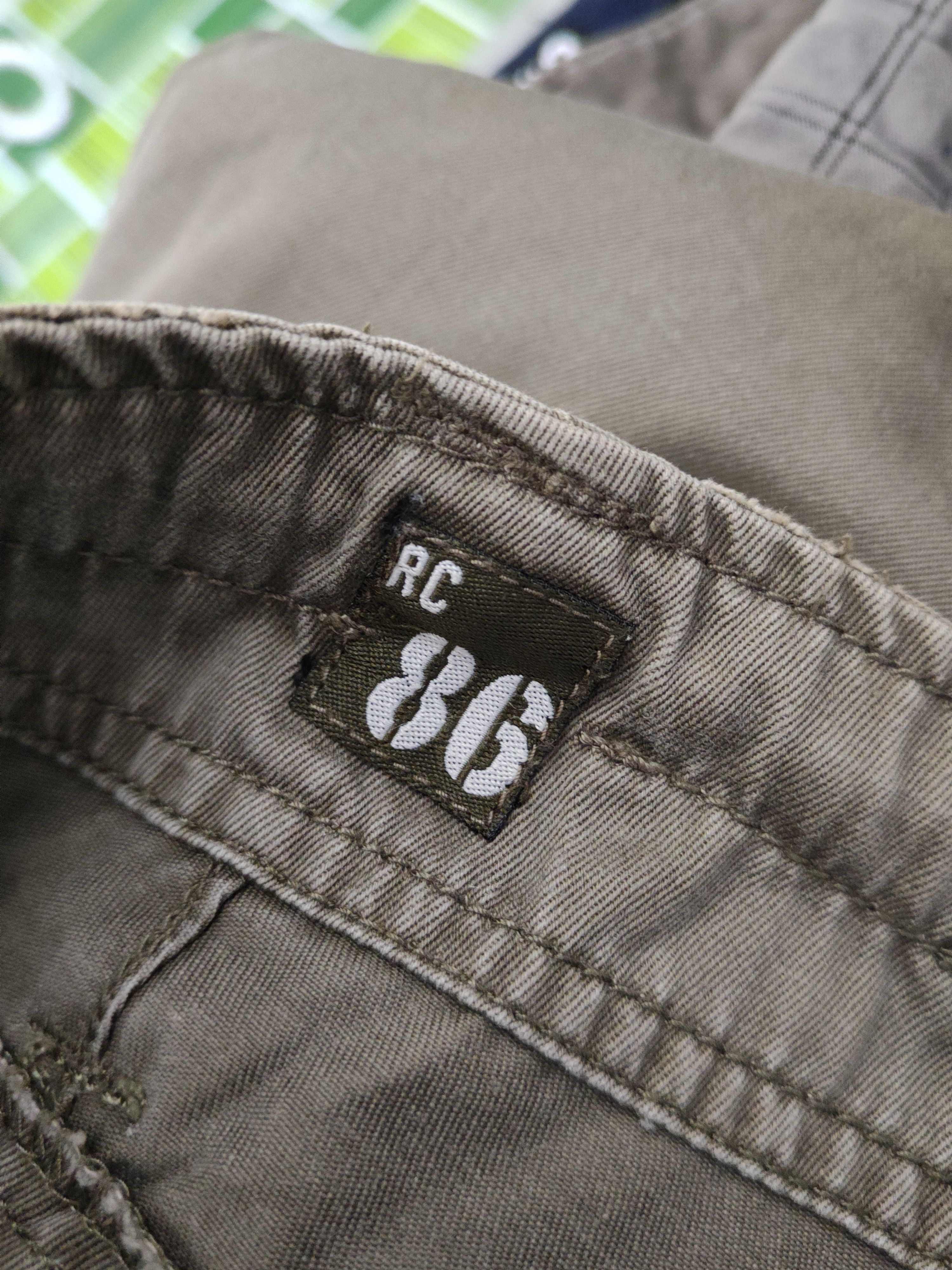 Japanese Brand DL Real Crush Clothing Olive Multipocket Cargo Pants #276 Size US 32 / EU 48 - 16 Thumbnail