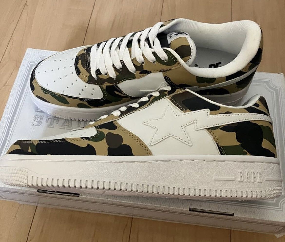 Bape A BATHING APE 1ST CAMO YELLOW BAPESTA Size US 9.5 / EU 42-43 - 1 Thumbnail