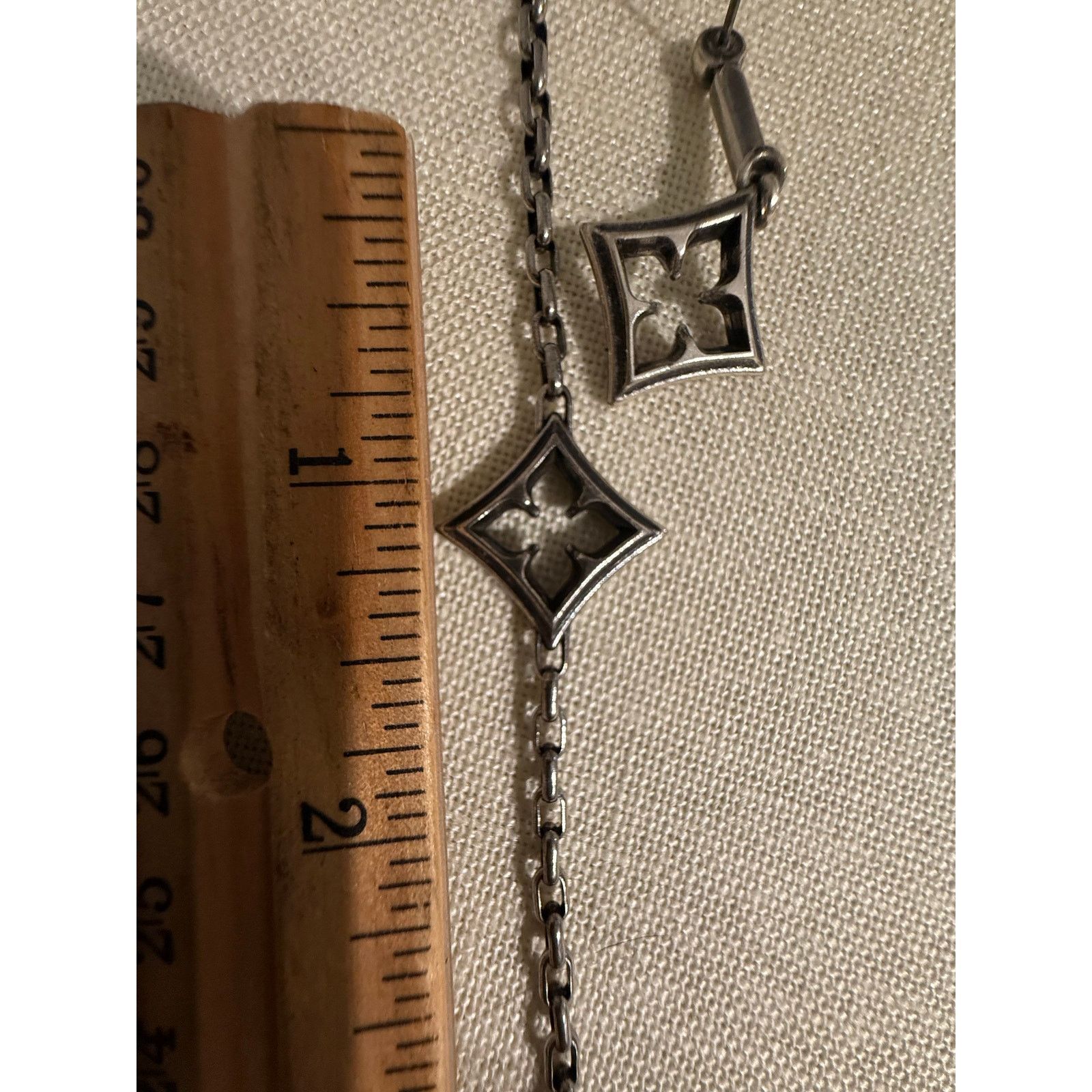 Brighton Vintage Brighton Necklace & Earrings Set Silver Tone 36” Size ONE SIZE - 7 Thumbnail