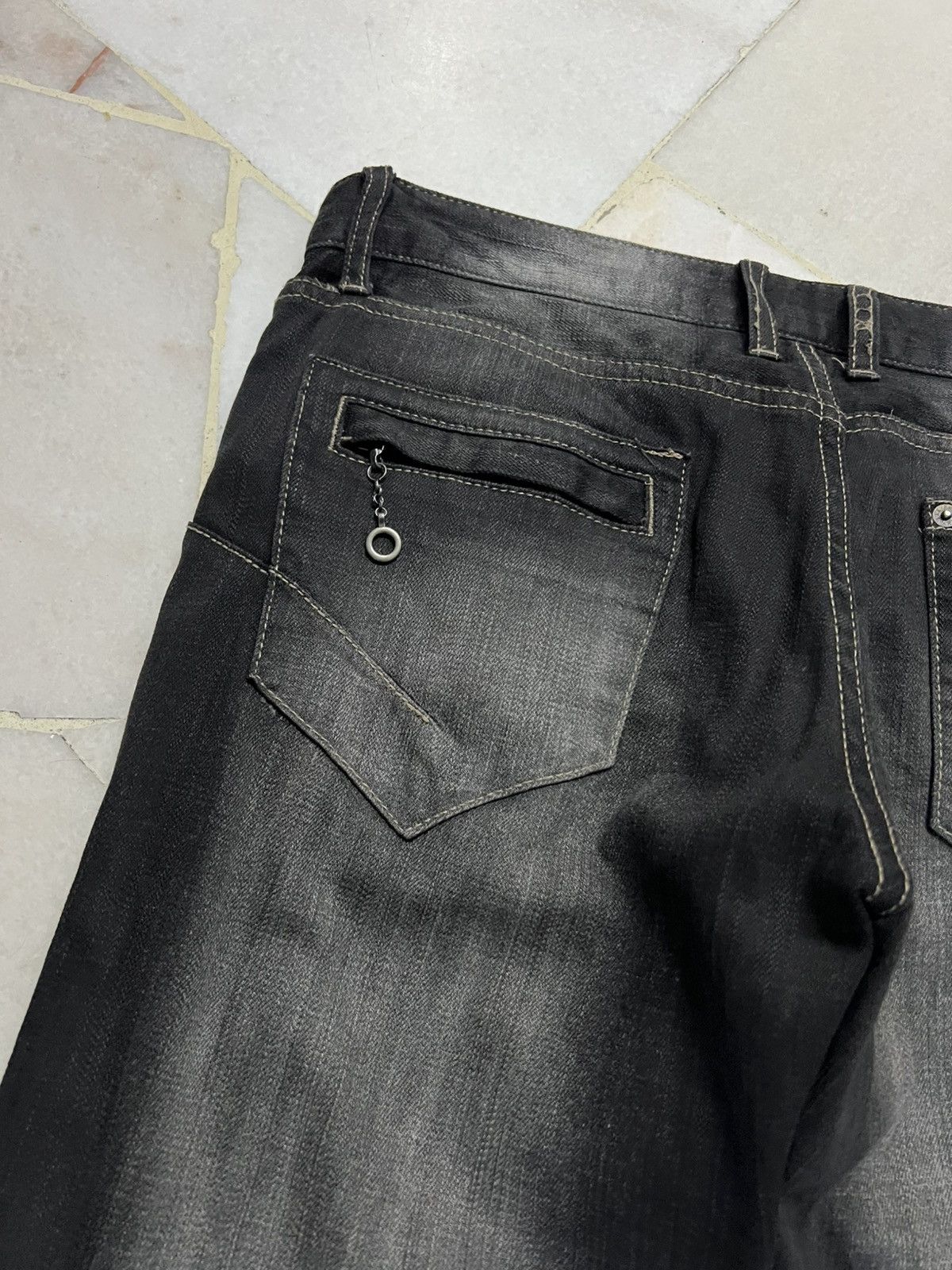 Japanese Brand PPFM DISTRESSED PUNK JEANS Size US 32 / EU 48 - 16 Thumbnail