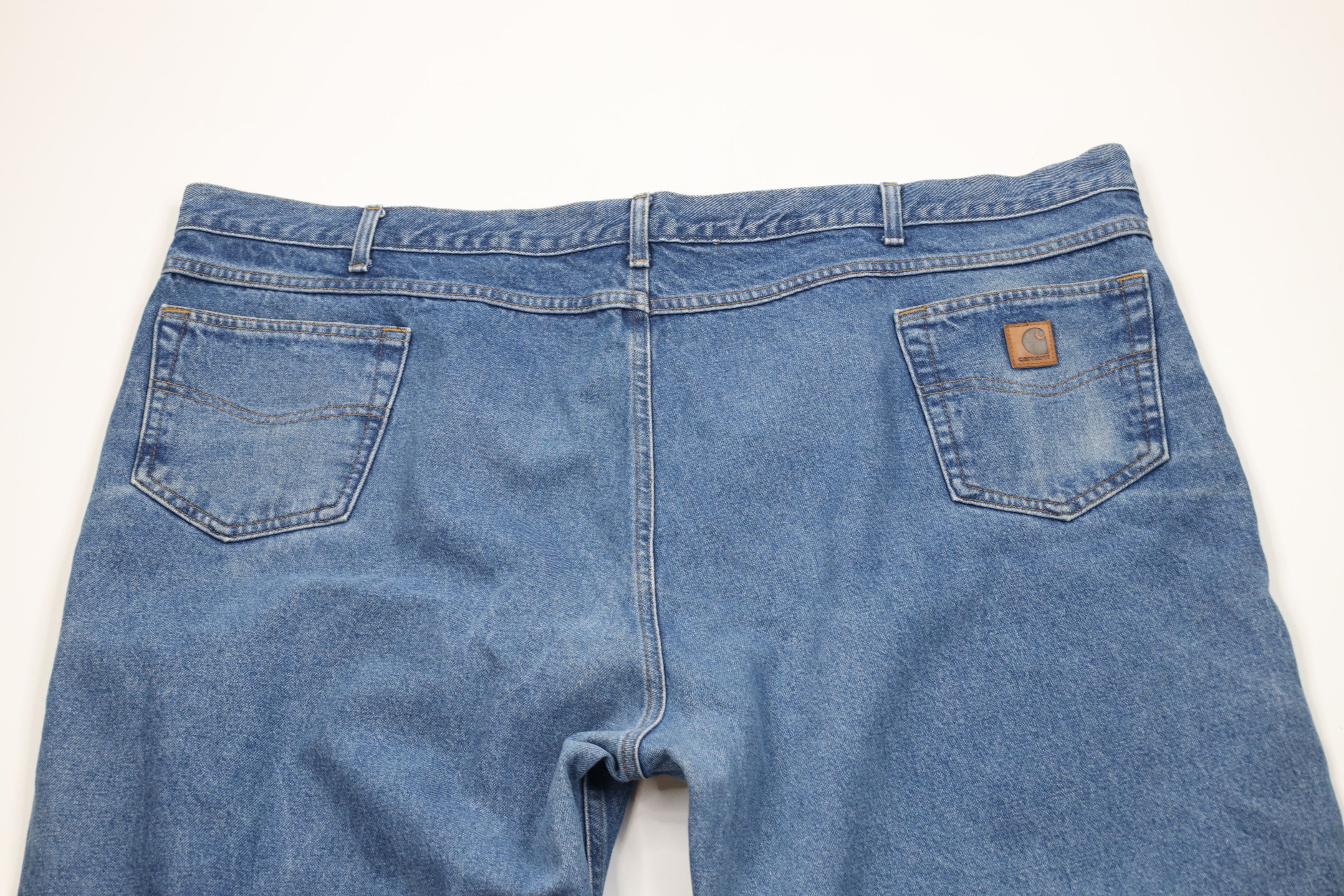 Carhartt × Vintage Vintage Carhartt Relaxed Fit Wide Leg Denim Jeans Blue Size US 44 / EU 60 - 12 Thumbnail