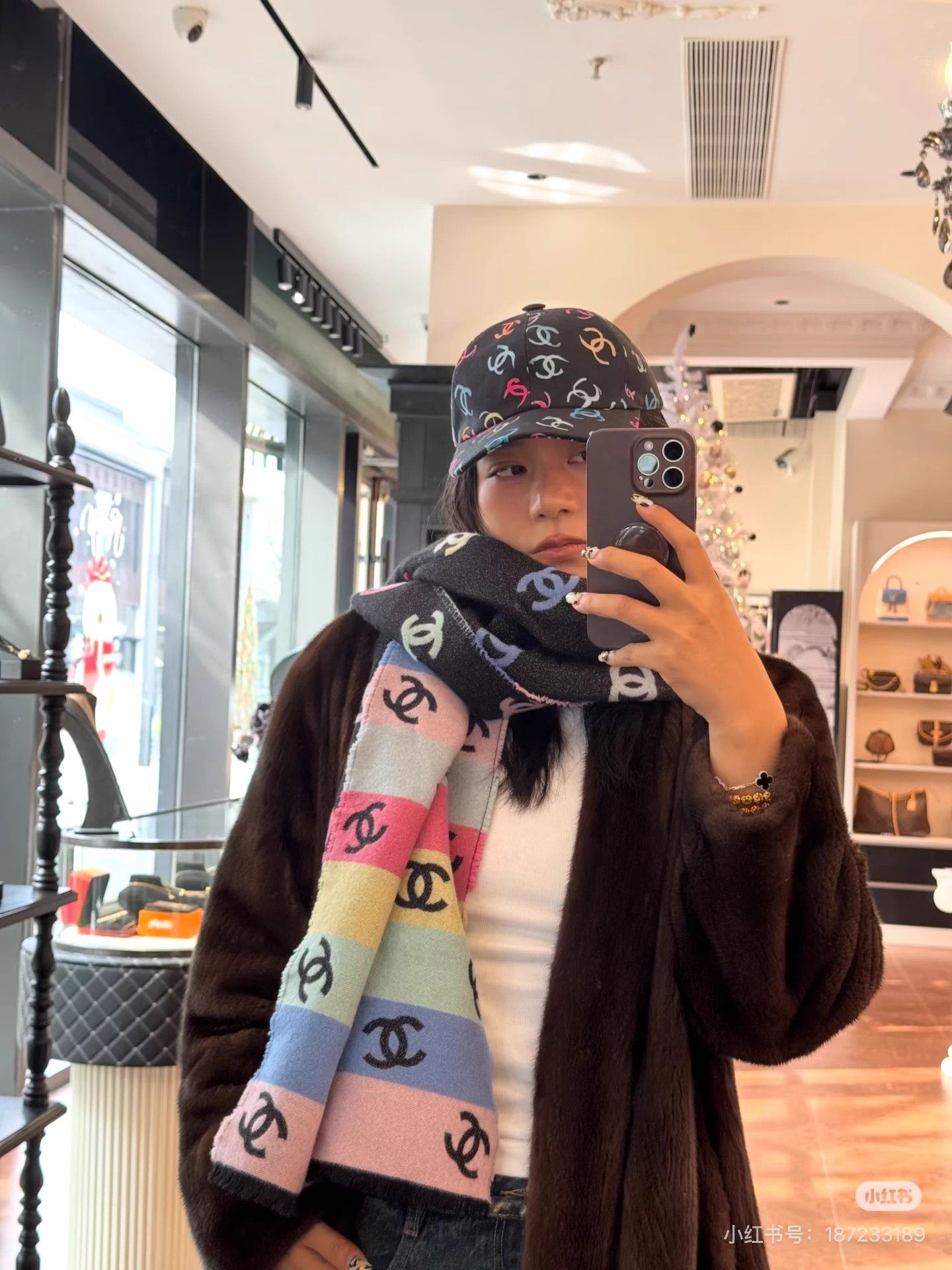 Chanel Chanel 24S Rainbow CC graffiti baseball cap Size ONE SIZE - 8 Thumbnail