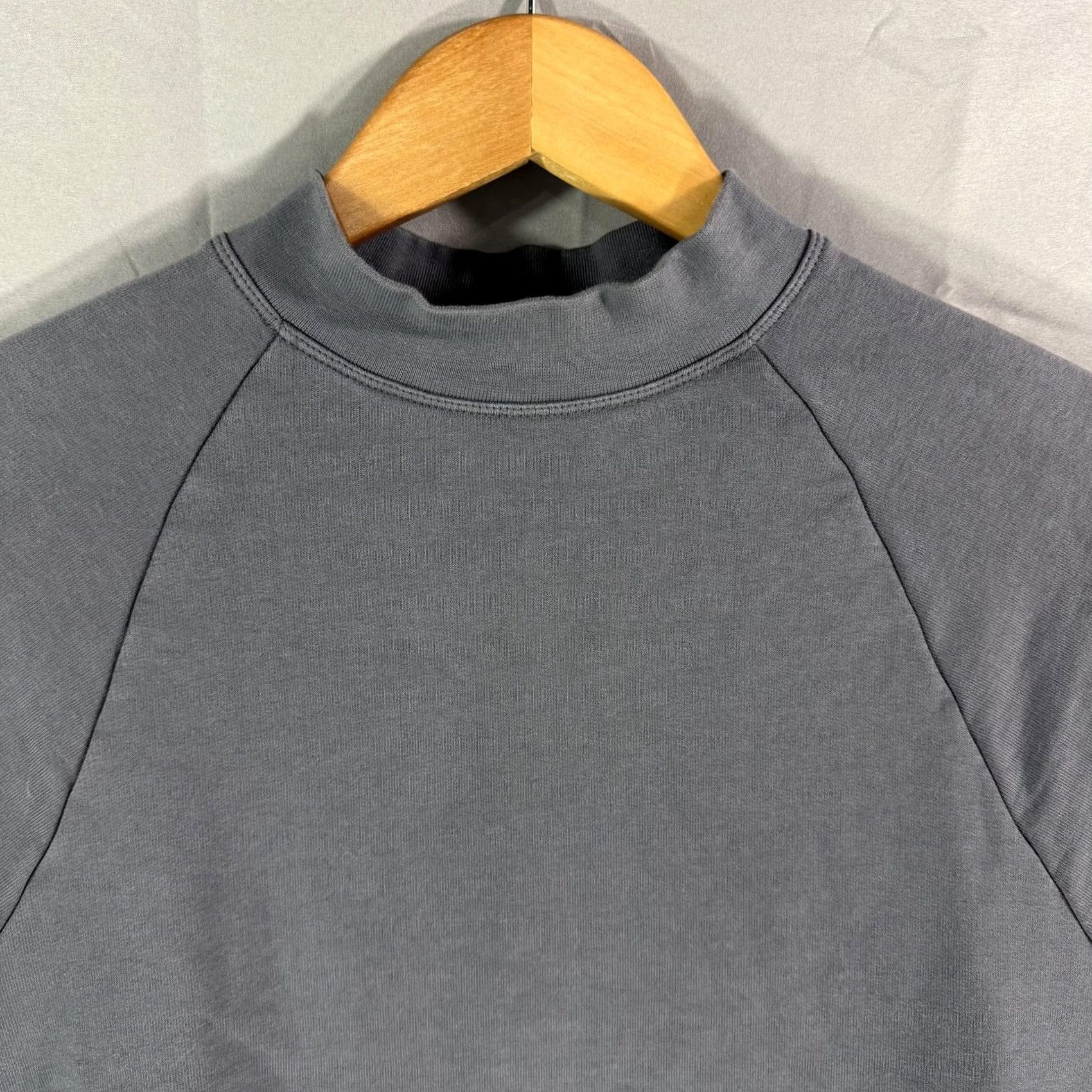 Vintage On Cloud Sweatshirt Womens Small Gray Crew Neck Raglan Sleeve Pullover Knit 100% Cotton Logo Size S / US 4 / IT 40 - 3 Thumbnail