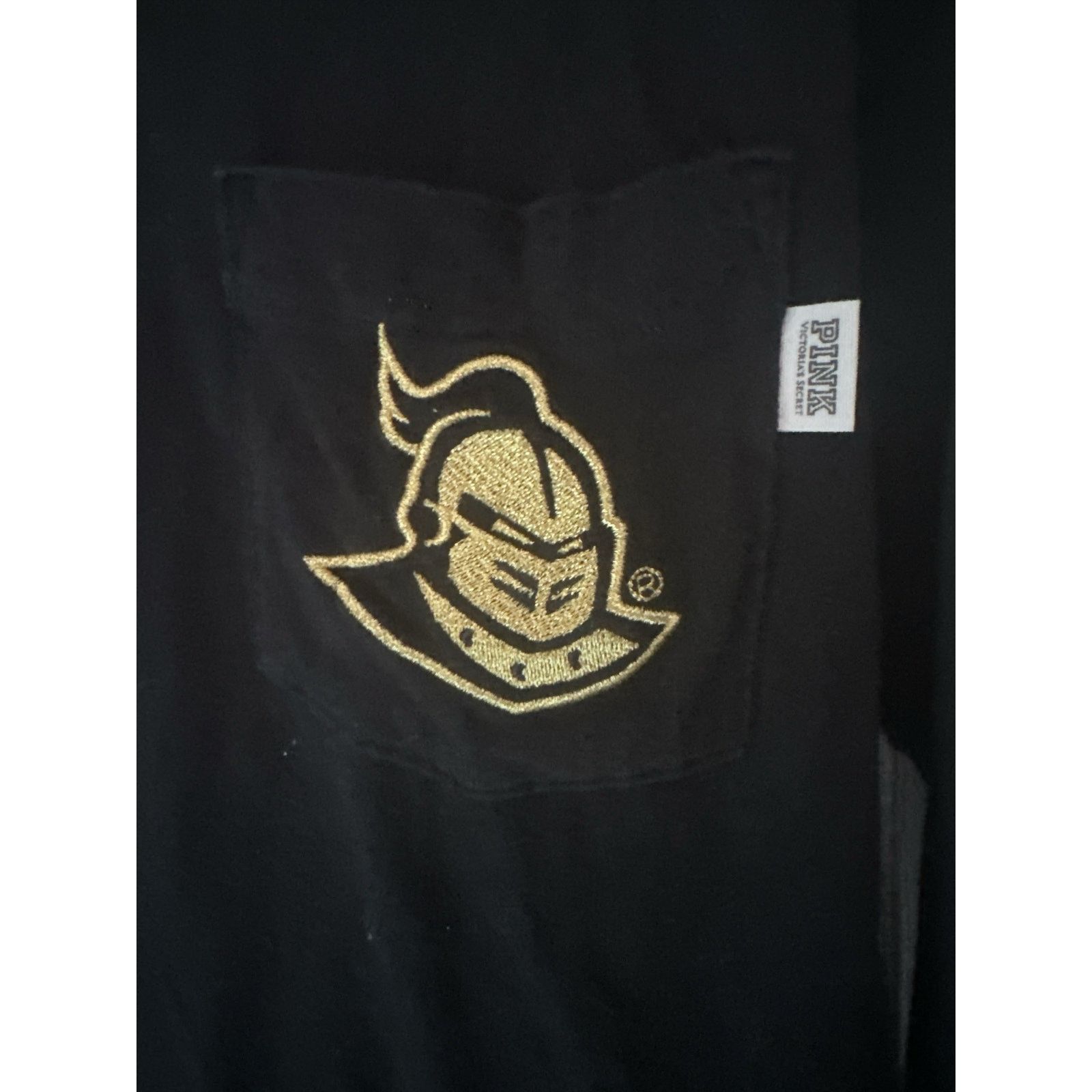Pink Pink (VS) UCF Knights Black LS Graphic Tee Women sz XS Size XS / US 0-2 / IT 36-38 - 2 Thumbnail
