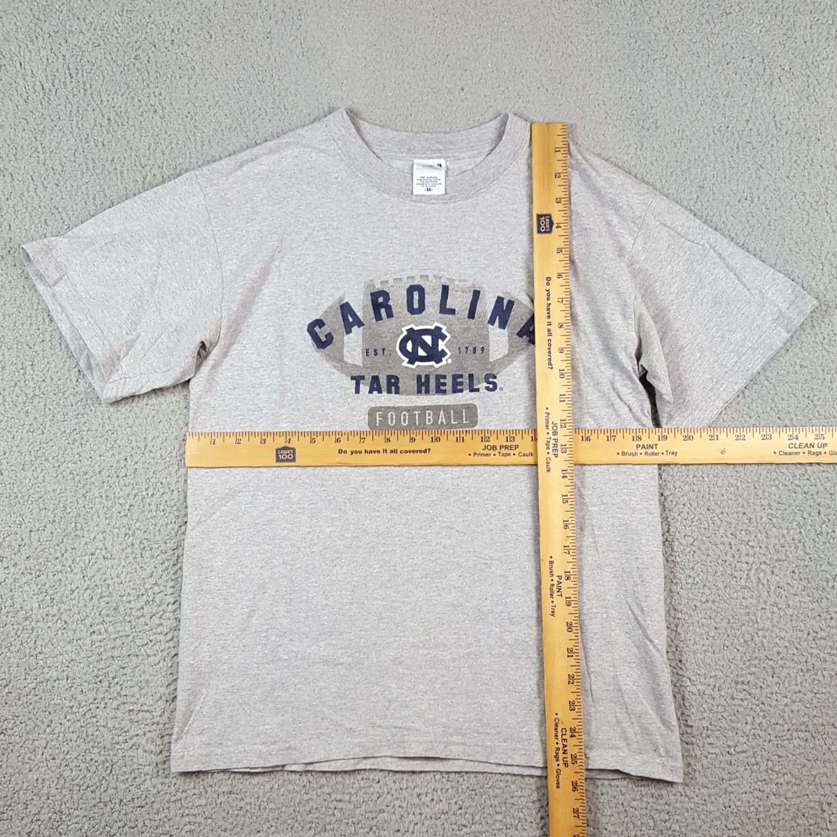 Anvil VINTAGE Carolina Tar Heels Football T-Shirt Men's Small Gray Cotton Embroidered Logo 90s College University Sports T Shirt Size US S / EU 44-46 / 1 - 6 Thumbnail