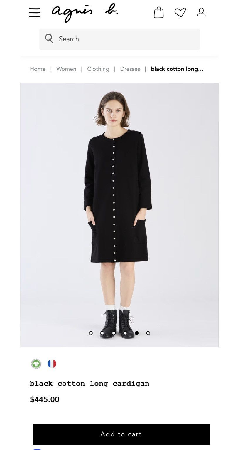 Japanese Brand × agnes b. Agnes B Strechable Long Cardigan Design Size S / US 4 / IT 40 - 13 Thumbnail