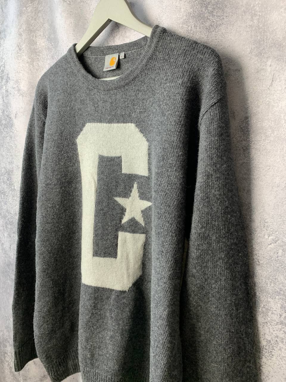 Carhartt Carhartt WIP Union Wool Sweater Big Logo Stars Men's XLarge Size US XL / EU 56 / 4 - 5 Thumbnail