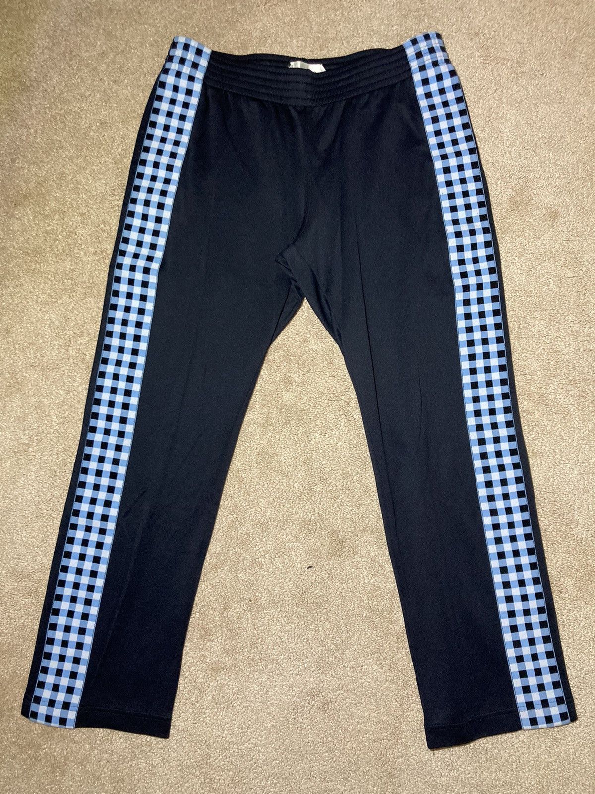 Wales Bonner FW18 Wales Bonner Black Check Track Pants Cropped 2018 Plaid Size US 30 / EU 46 - 2 Thumbnail
