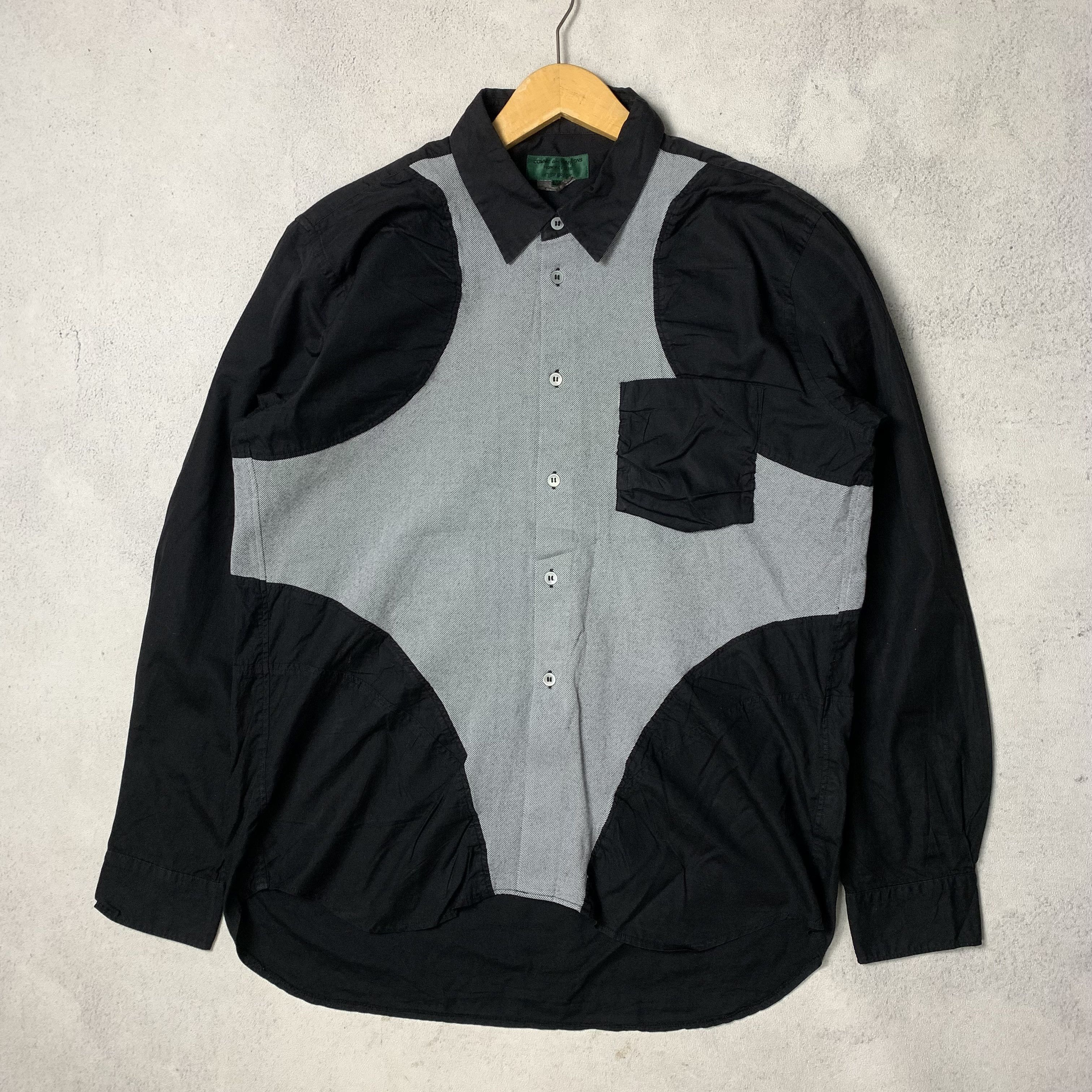 Comme des Garcons CDG Homme Deux Shirt Black Size US M / EU 48-50 / 2 - 5 Thumbnail