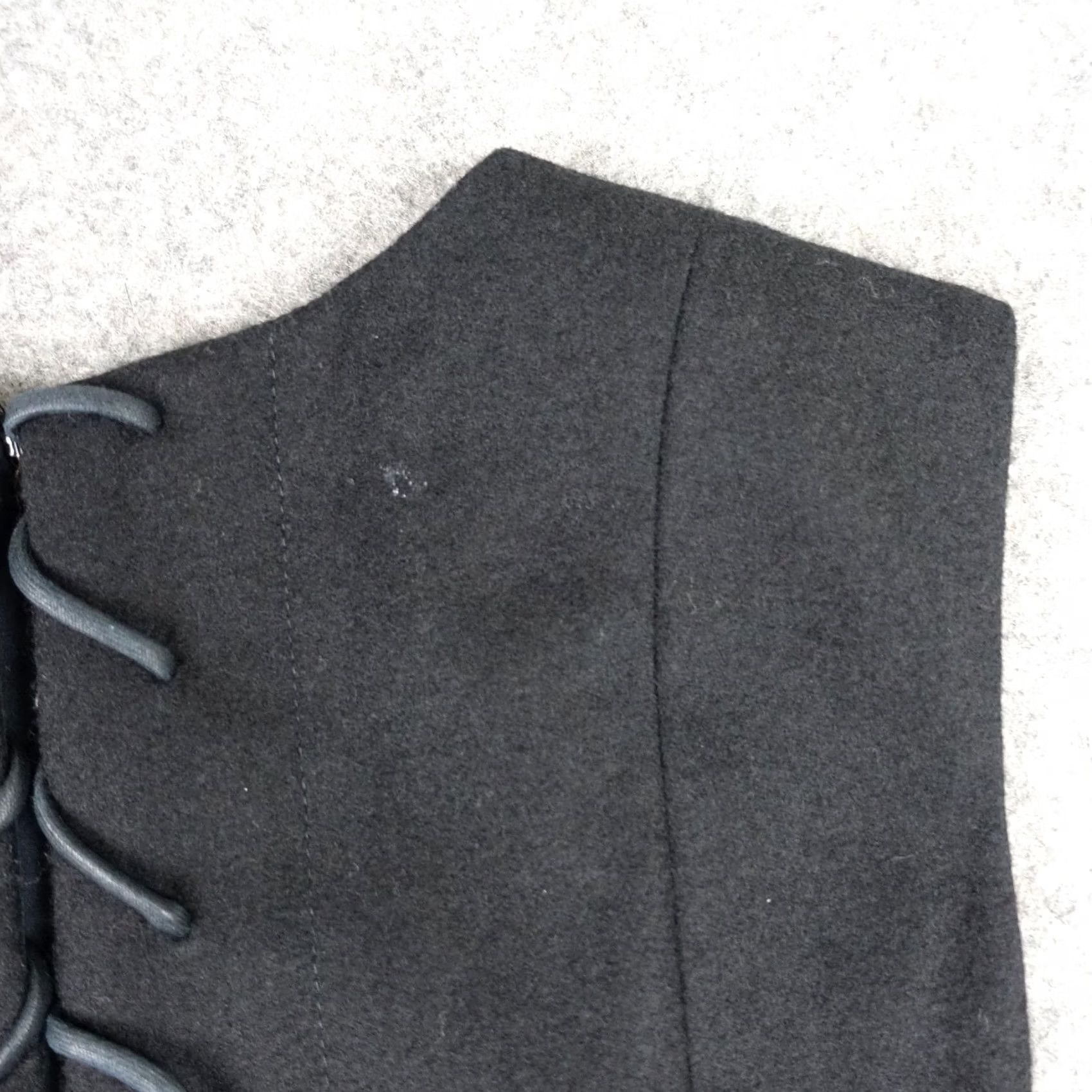 Carven Carven Dress Womens 4 Black Tweed Colorblock Sheath Knee Length Wool Mohair VTG Dress Size S / US 4 / IT 40 - 7 Thumbnail