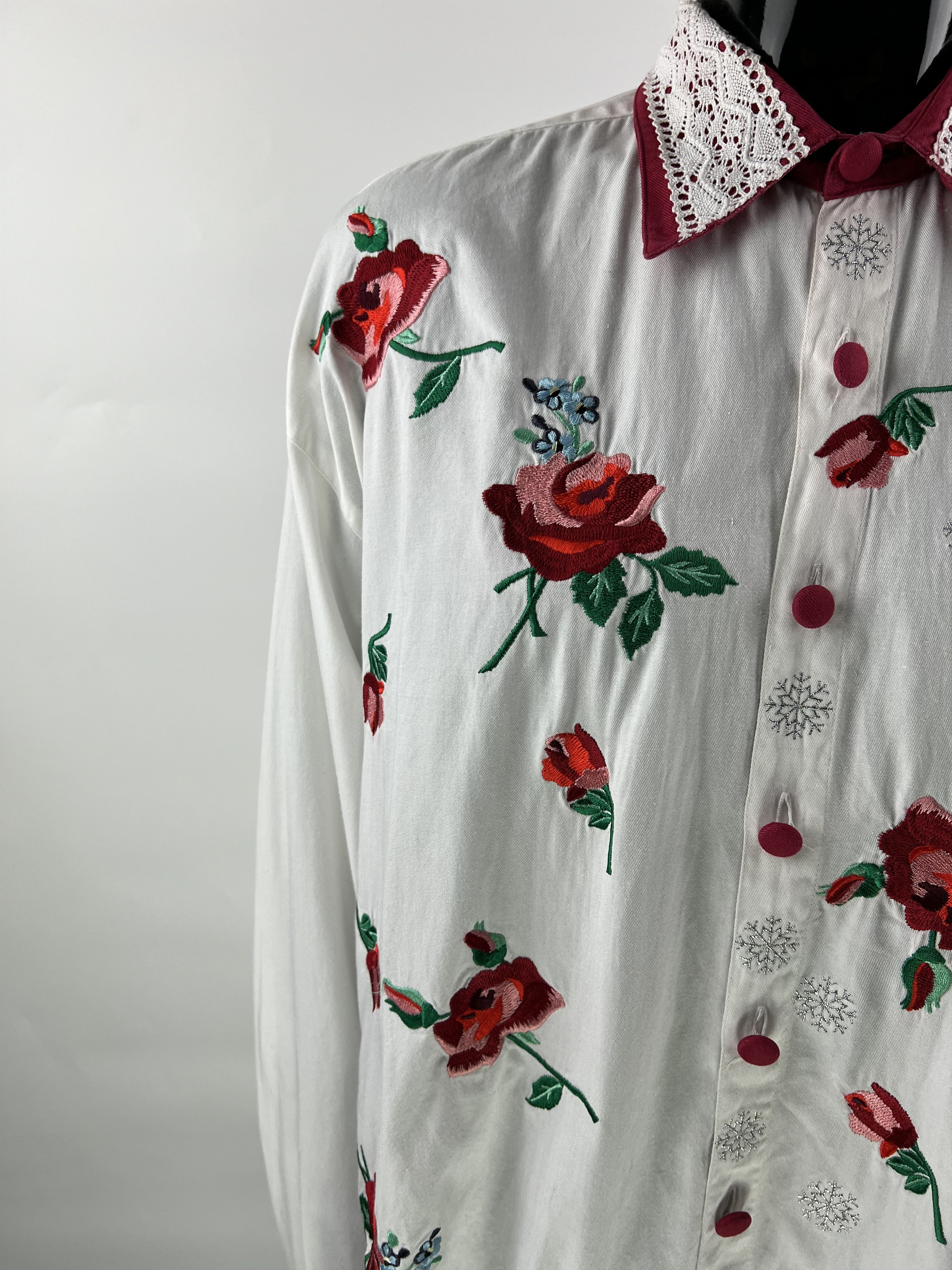 Designer Long Sleeve Button Up Shirt Size 2 Size M / US 6-8 / IT 42-44 - 4 Thumbnail