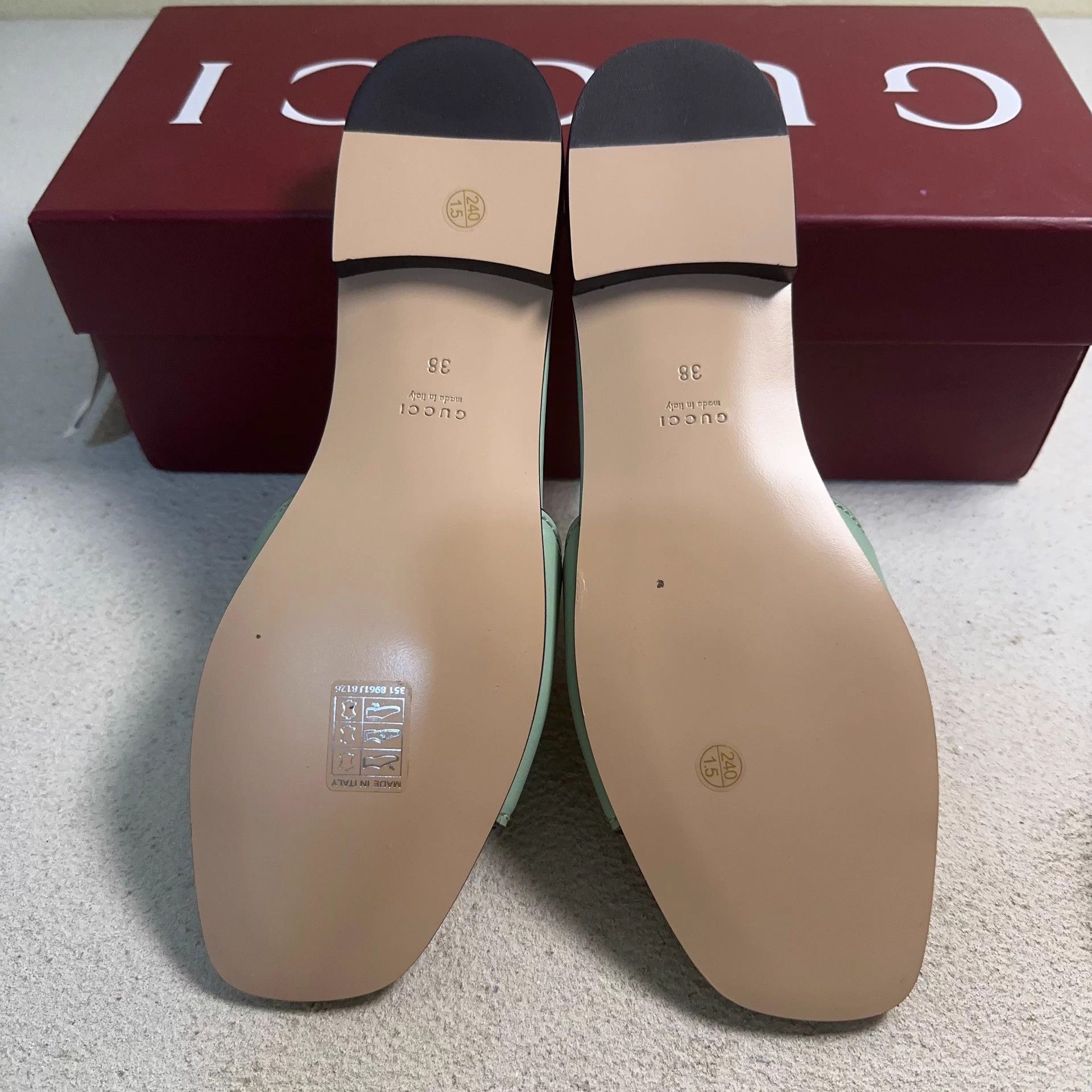 Gucci Gucci Horsebit GG Patent Block Heel Slides Mint Wmns 38 Size US 8 / IT 38 - 4 Thumbnail