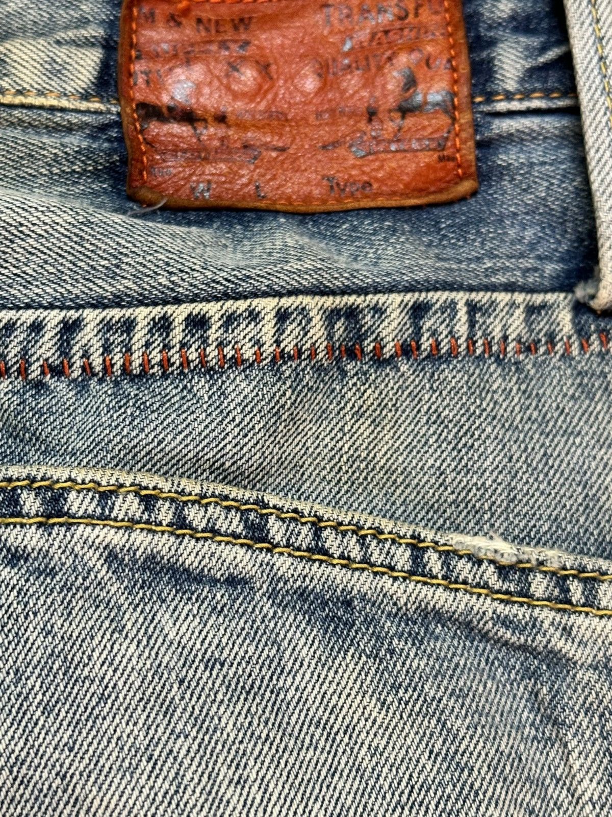 Who Decides War Vintage RNA.Inc Twisted Legs Faded Grunge Denim Size US 31 - 8 Thumbnail