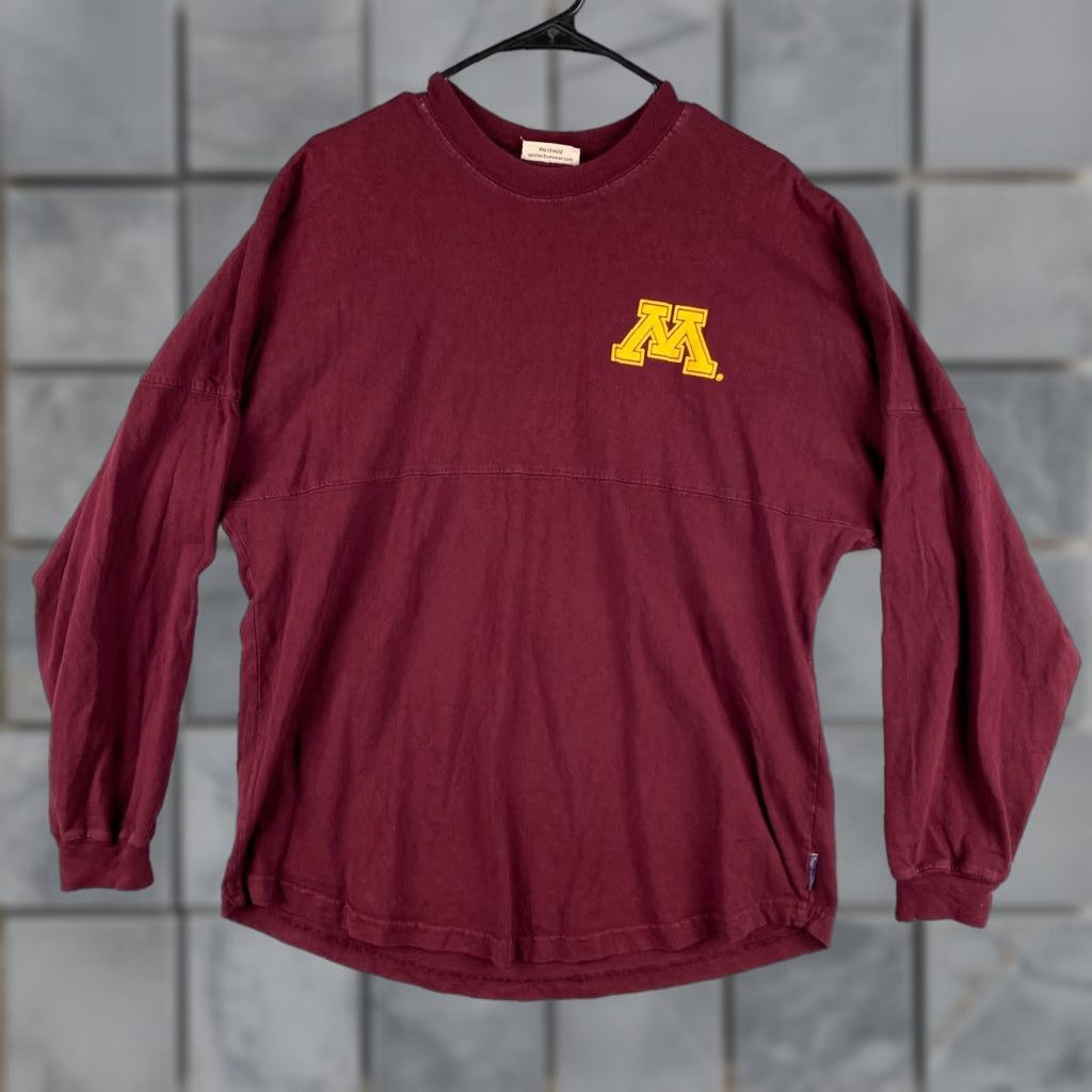 ESPIRIT VINTAGE Minnesota Golden Gophers Spirit Jersey Shirt Men M Maroon Long Sleeve Size US M / EU 48-50 / 2 - 1 Thumbnail