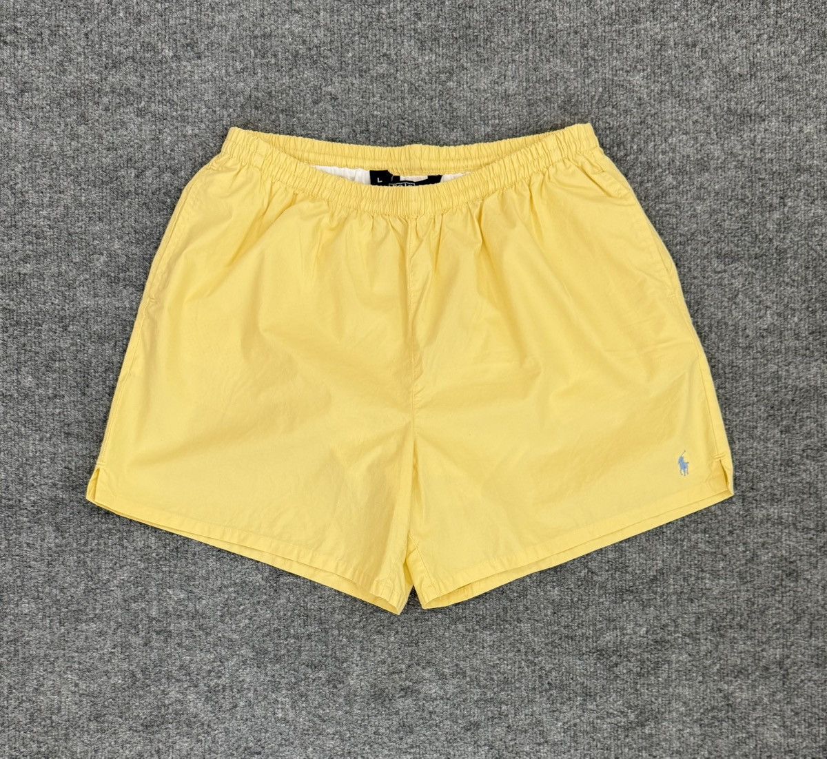 Polo Ralph Lauren Vintage Polo Ralph Lauren Yellow Swim Trunks Pony L Size US 36 / EU 52 - 1 Thumbnail