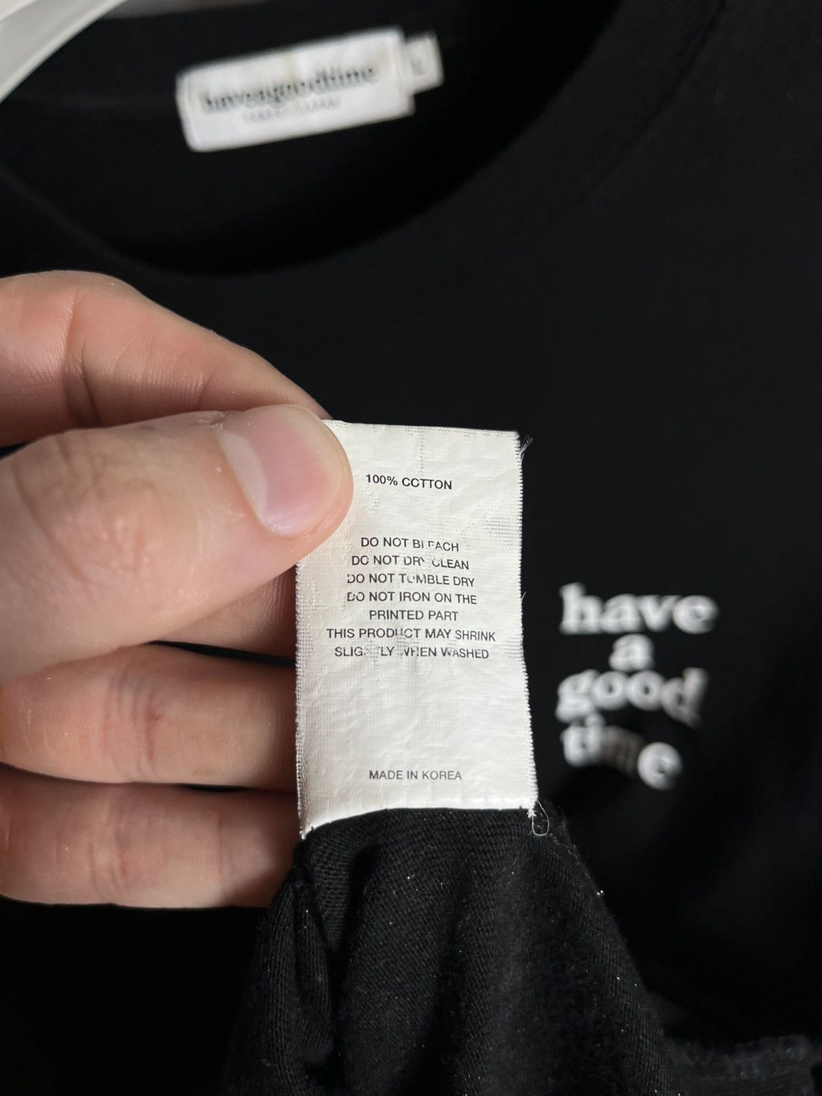 Have A Good Time Have a good time t-shirt mens black cotton long sleeve Size US L / EU 52-54 / 3 - 6 Thumbnail