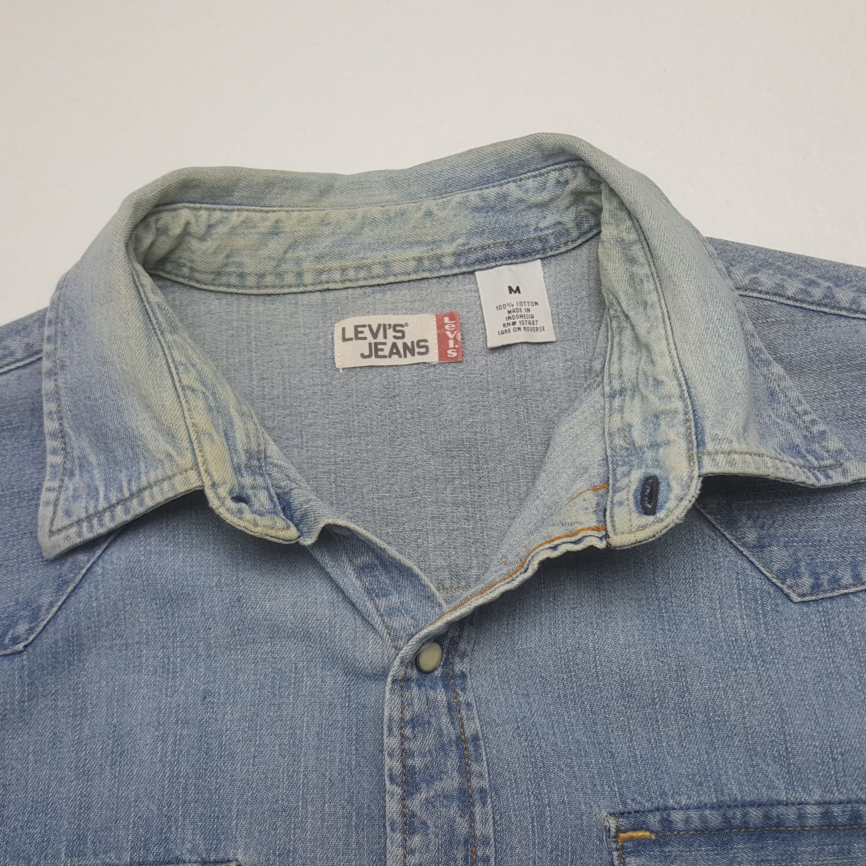 Levi's Vintage Levi's Jeans American Denim Shirt Button Up C319N25 Size US L / EU 52-54 / 3 - 4 Thumbnail