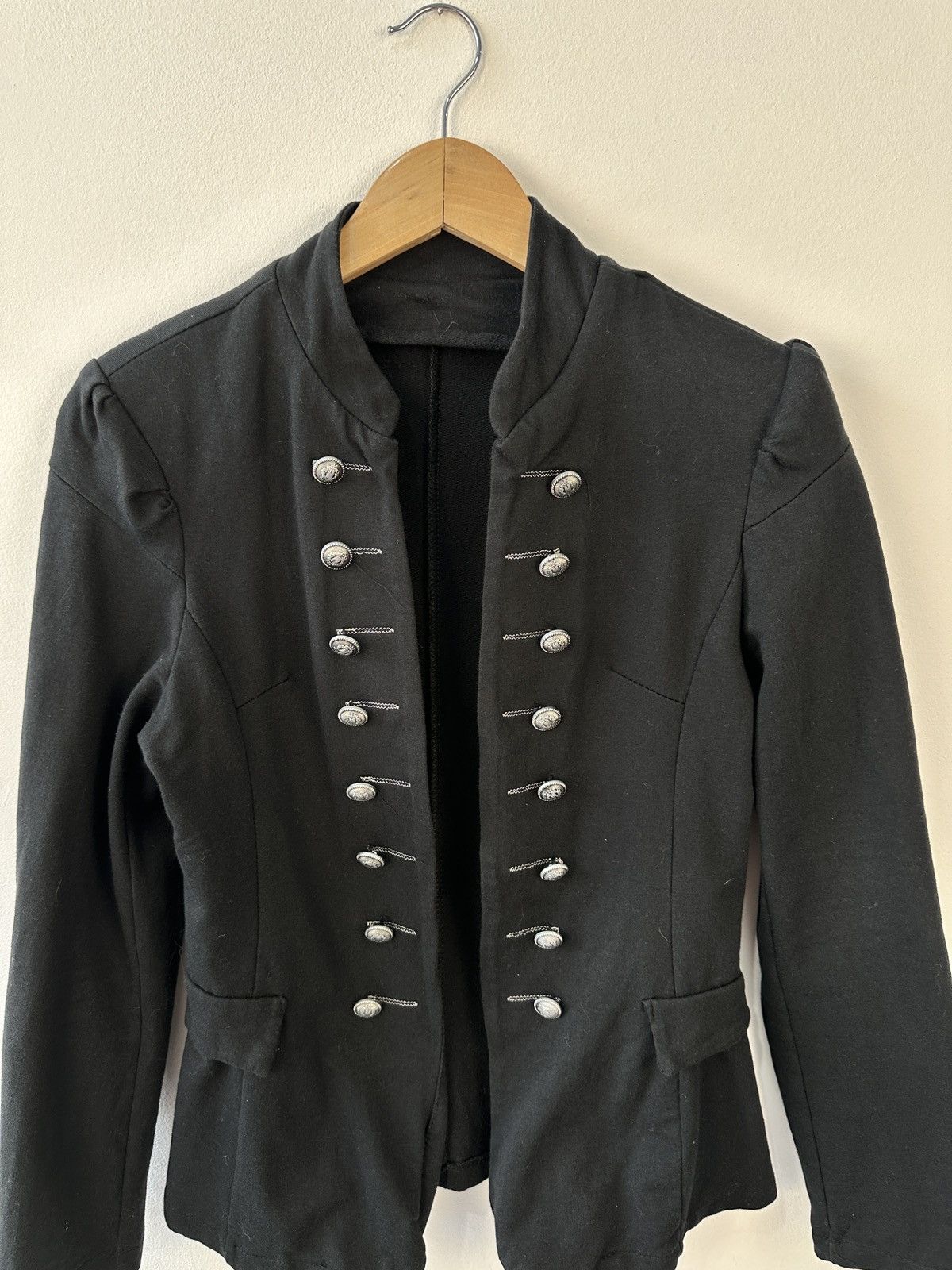 If Six Was Nine Napoleon Hussar Military Jacket Steampunk Gothic Blazer M Size M / US 6-8 / IT 42-44 - 5 Thumbnail