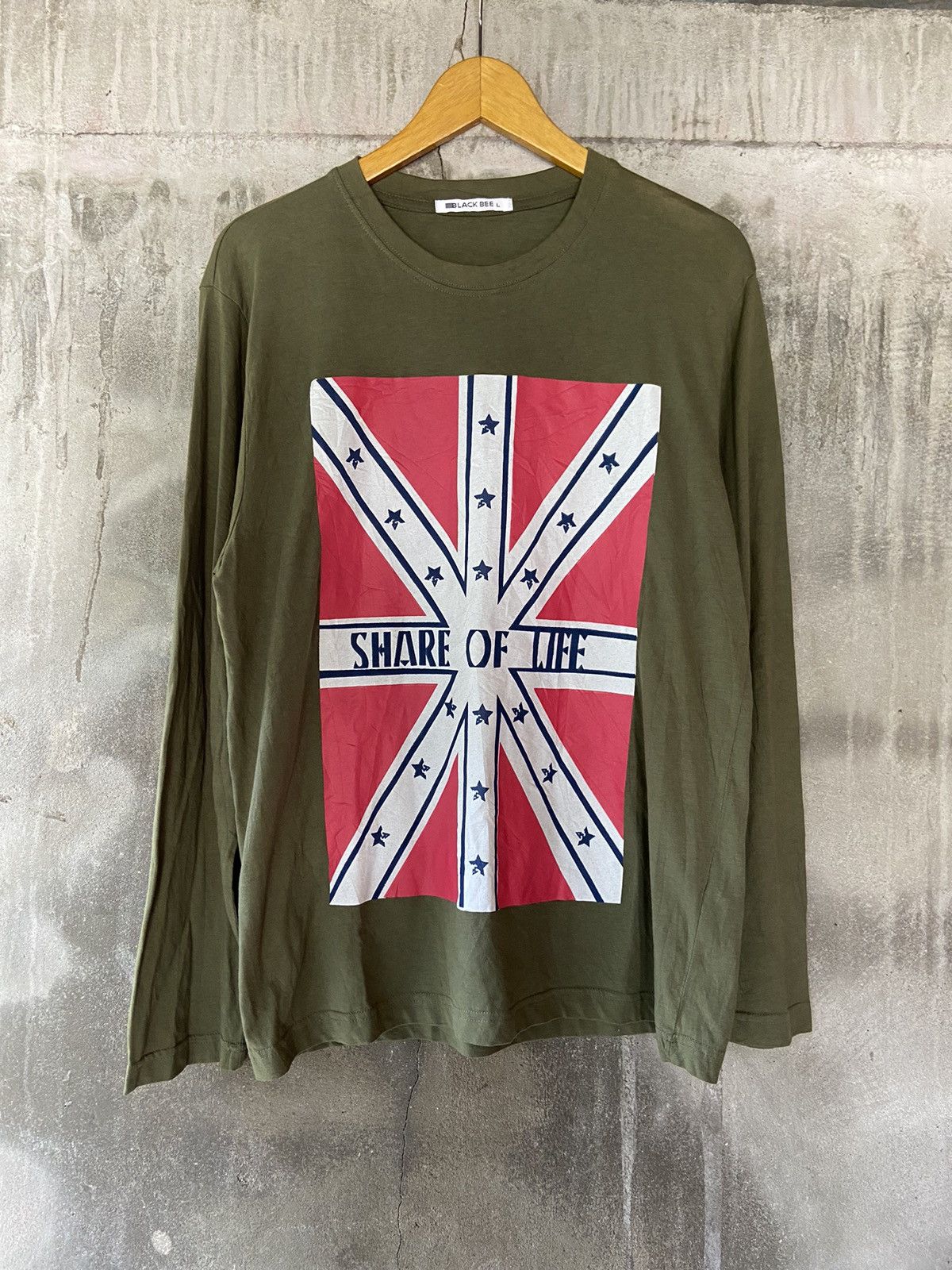 Japanese Brand SHARE OF LIFE BLACK BEE LONG SLEEVE Size US L / EU 52-54 / 3 - 1 Thumbnail