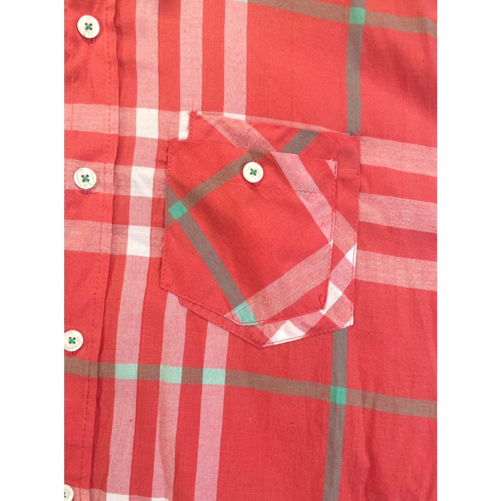Vintage Evolution Shirt Men’s XXL Plaid Collared Button Down Short Sleeve Cotton Blend Shirt Size US XXL / EU 58 / 5 - 2 Thumbnail