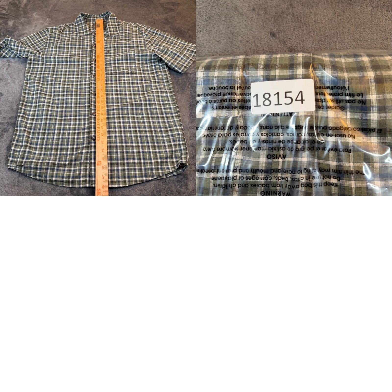 Royal Robbins Royal Robbins Button-Up Shirt Mens L Green Blue Plaid Organic Short Sleeve Casual Travel Outdoor Bohemian Pocket Collared Size US L / EU 52-54 / 3 - 8 Thumbnail