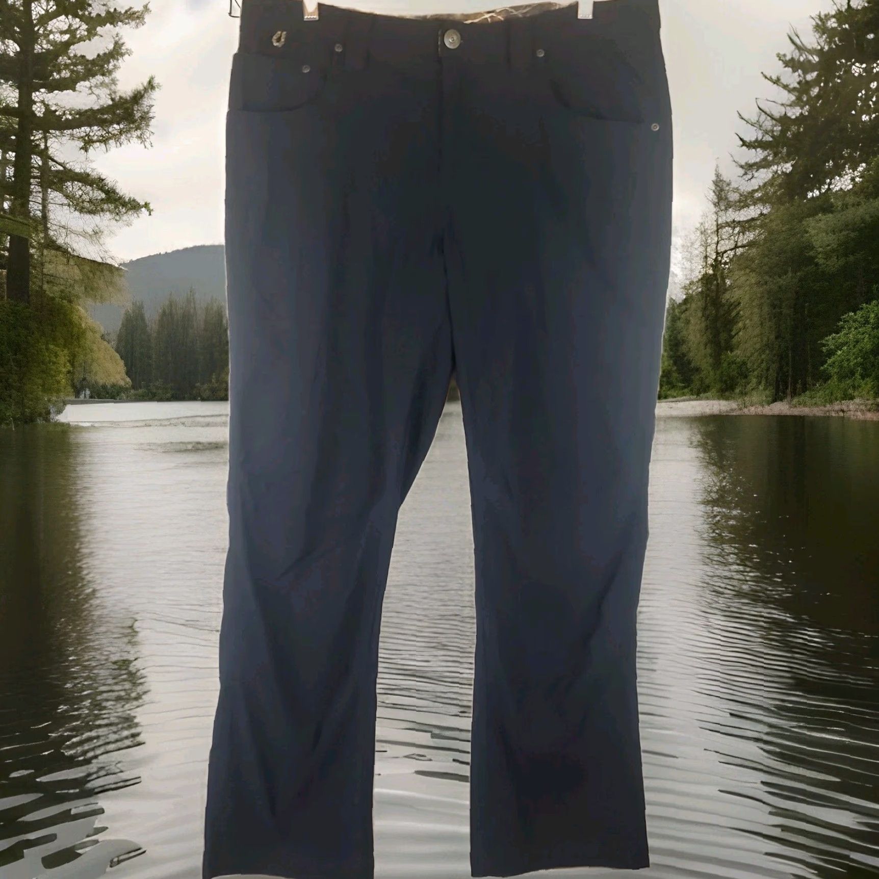 Vintage Columbia PFG Pants 36X30 Black Outdoor Activewear Cargo 5-Pocket Regular Straight Mens Size US 36 / EU 52 - 2 Thumbnail