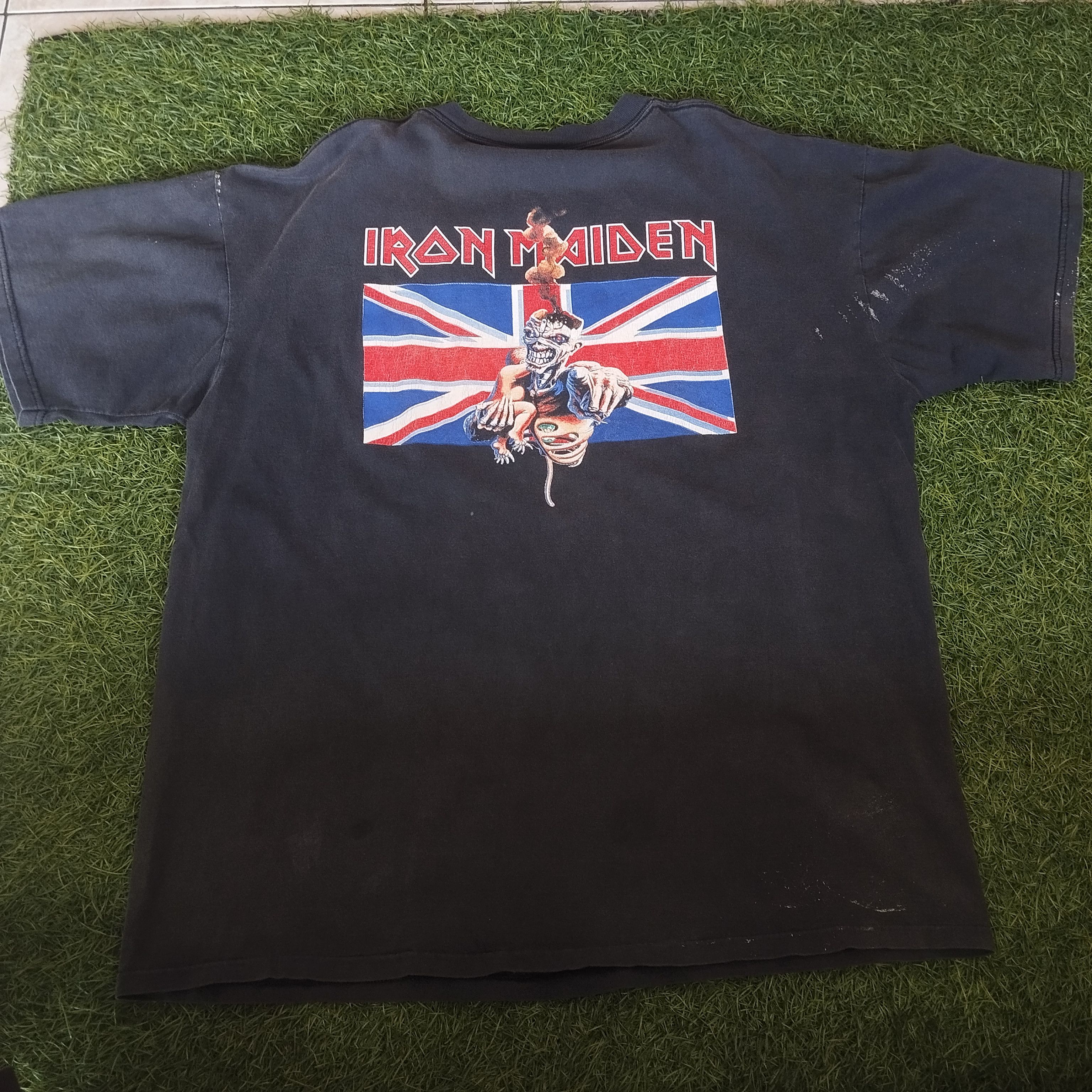 Band Tees Vintage Iron Maiden Eddie on Motorcycle Size US XL / EU 56 / 4 - 2 Thumbnail