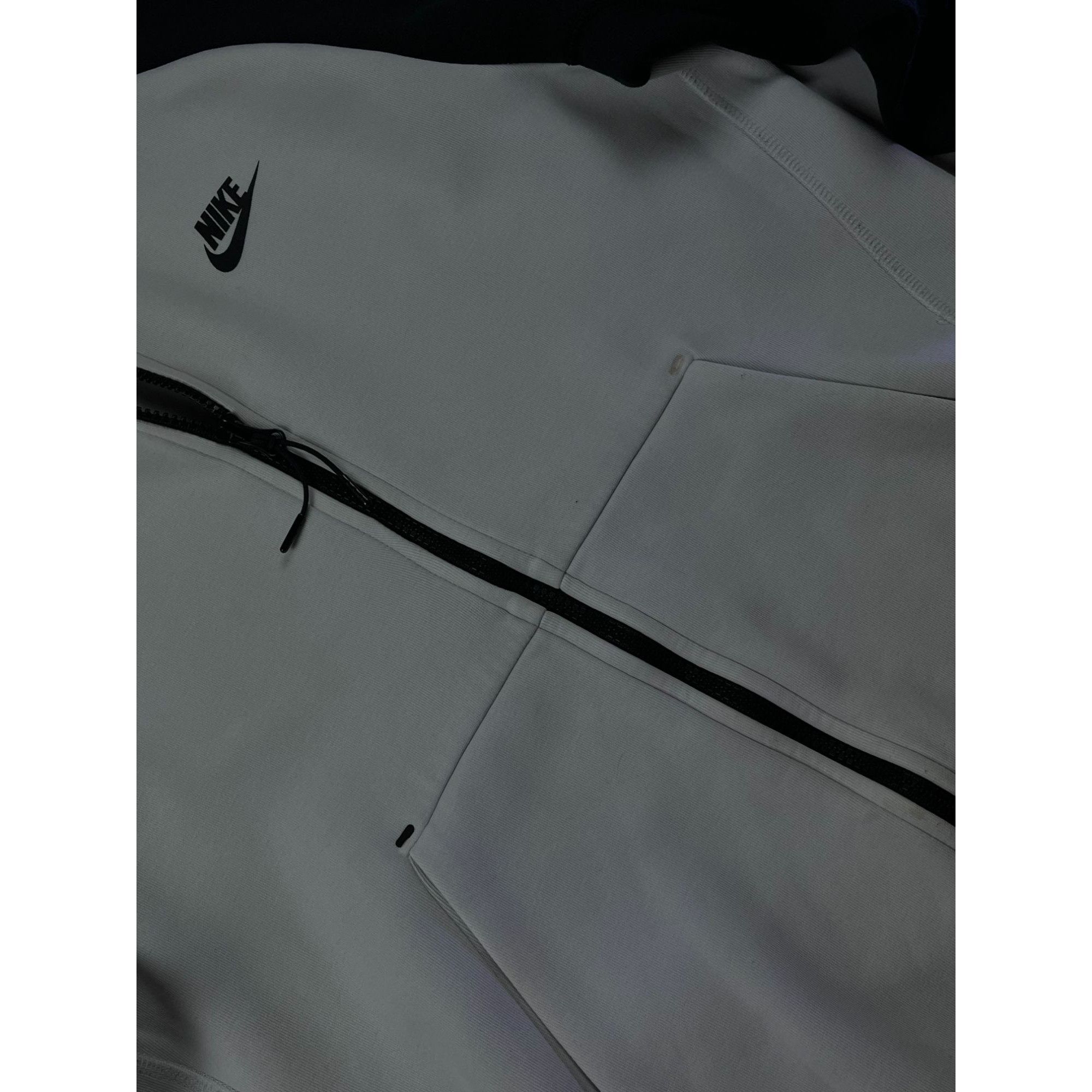 Nike × Vintage Nike Tech Fleece Full-Zip Hoodie XS Black & White Size US XS / EU 42 / 0 - 4 Thumbnail