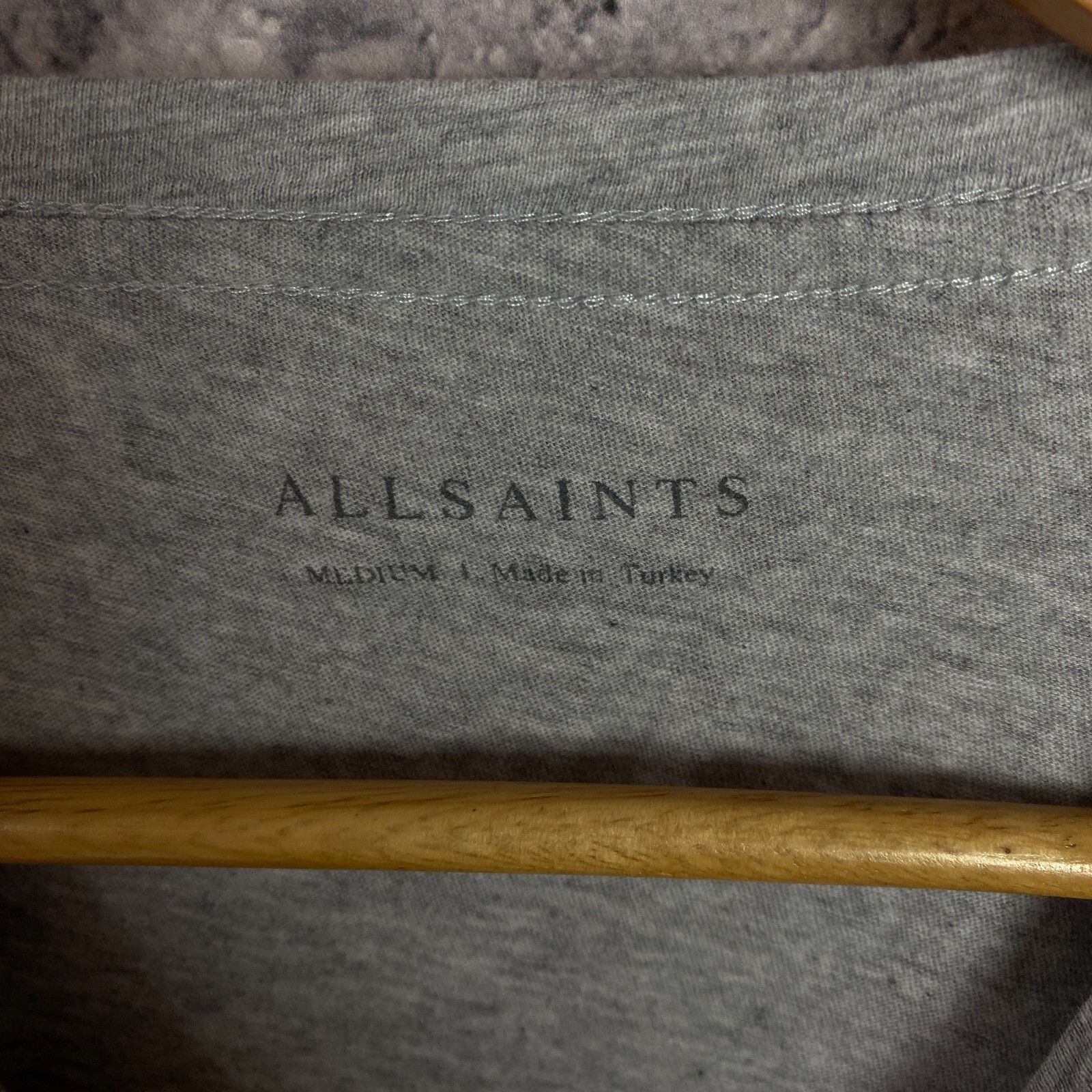 Allsaints Allsaints Tee Men's Size M Gray Short Sleeve ` Size US M / EU 48-50 / 2 - 4 Thumbnail