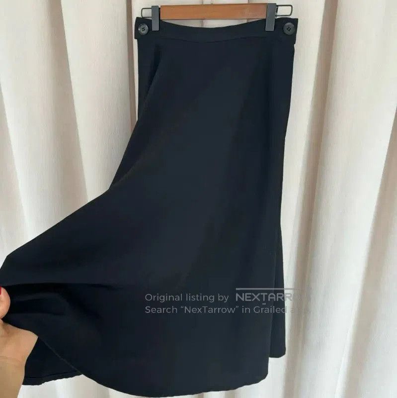 Yohji Yamamoto Yohji Yamamoto Black Wool Midi Skirt . Size 27" / US 4 / IT 40 - 8 Thumbnail