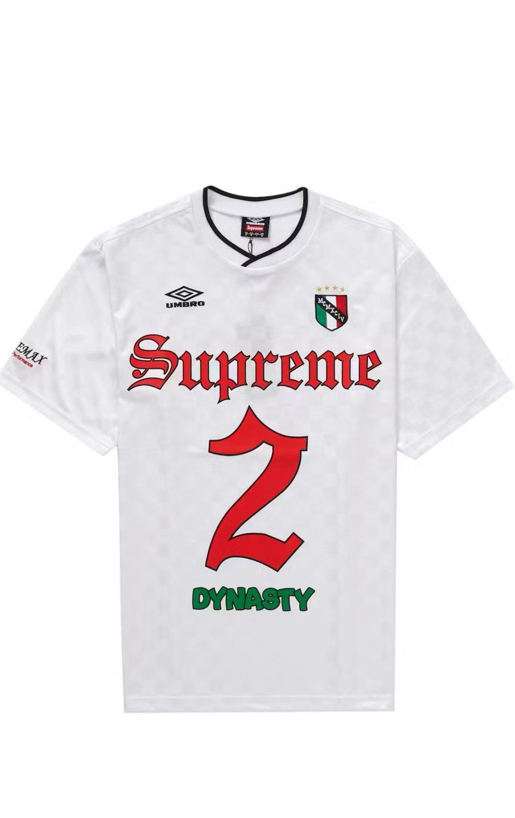 Supreme × Umbro SS22 Supreme umbro soccer jersey (white) (XXL) Size US XXL / EU 58 / 5 - 2 Thumbnail