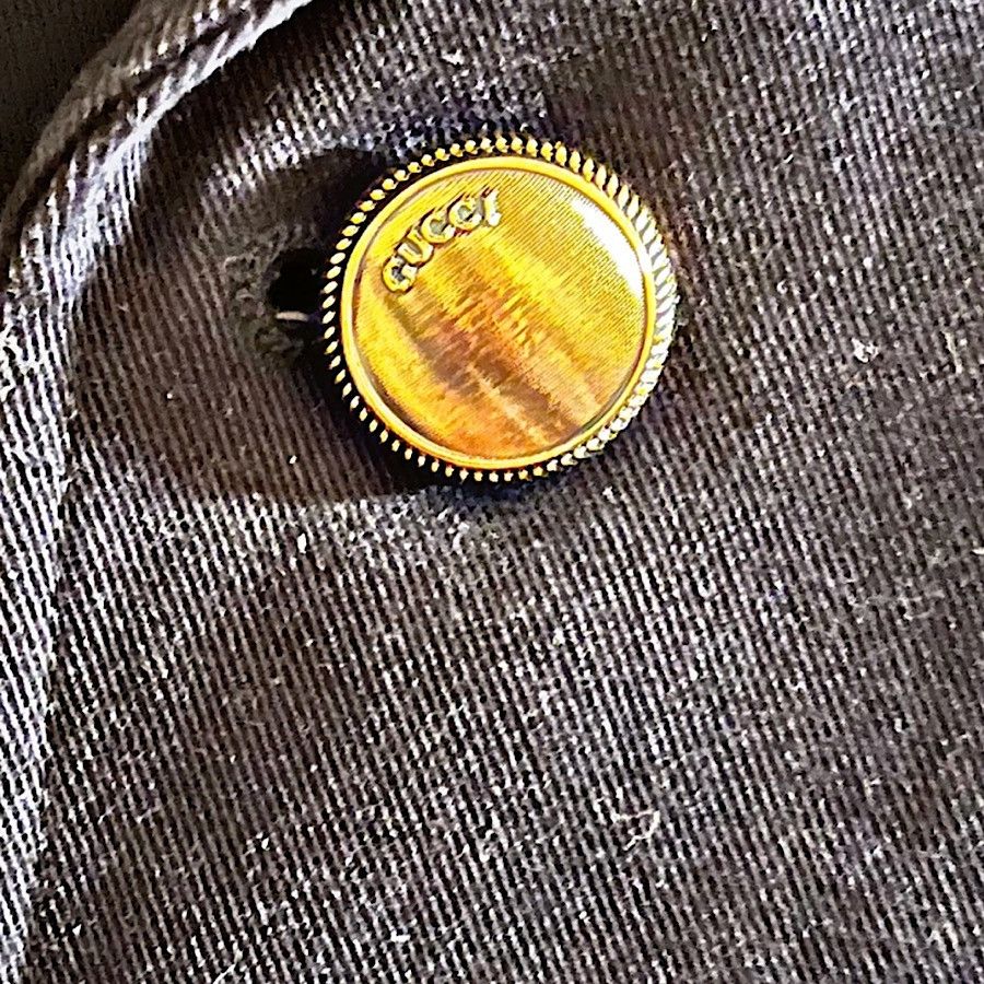 Gucci Authentic Gucci 01 AW Tom Ford Runway Navy Emblem Blazer Size 44R - 6 Thumbnail
