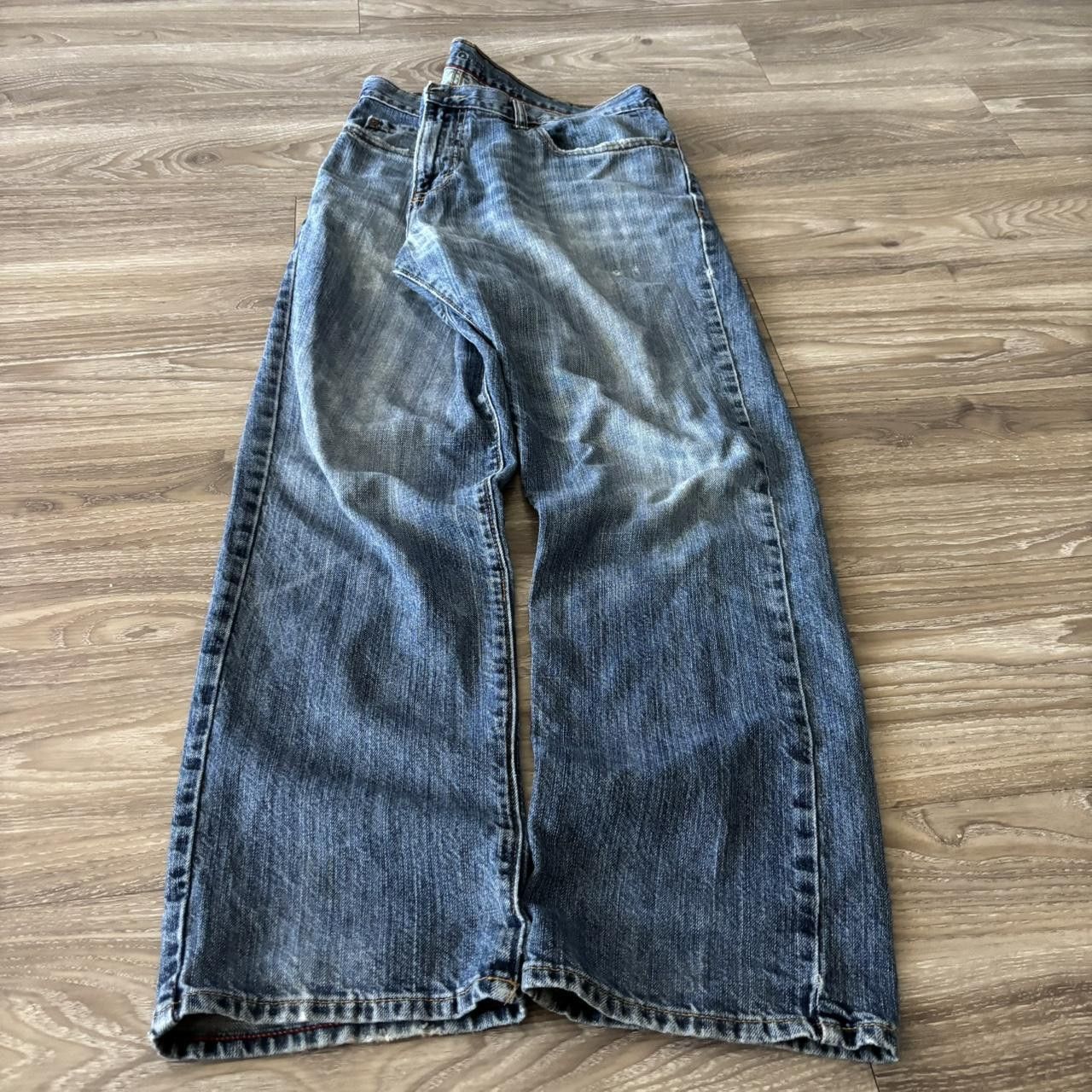 Vintage Crazy Vintage Y2K/2000s Grunge Dark Wash Denim Jeans! 36x30 Size US 36 / EU 52 - 3 Thumbnail