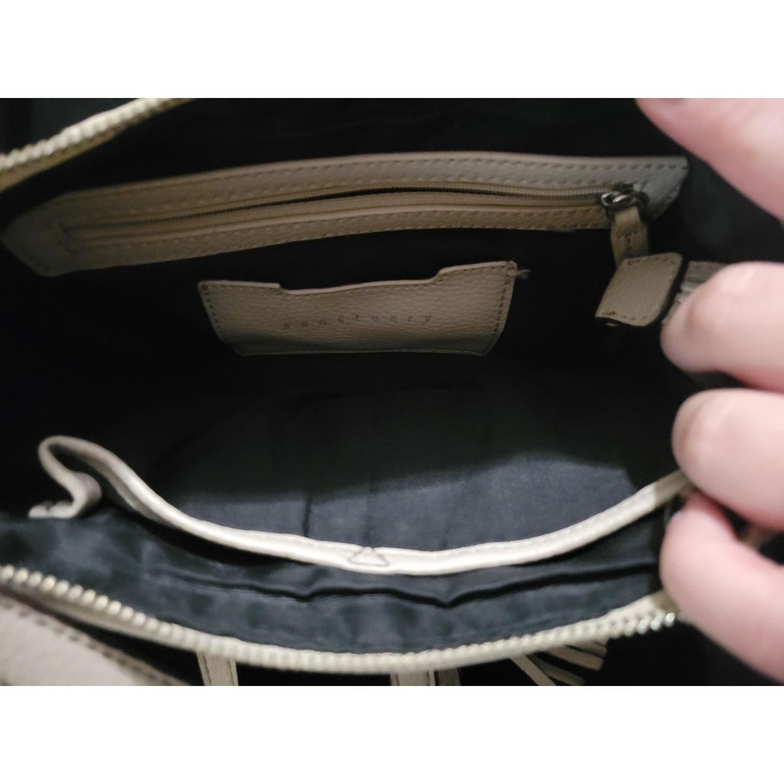 Sanctuary Sanctuary Handbag Gray Leather Satchel Purse Crossbody Bag Size ONE SIZE - 3 Thumbnail