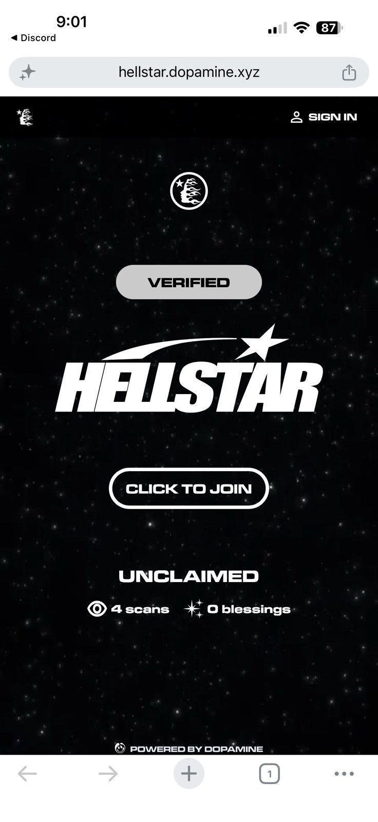 HELLSTAR 🔥Rare Size Small Hellstar Links Tee - New🔥 Size US S / EU 44-46 / 1 - 7 Thumbnail