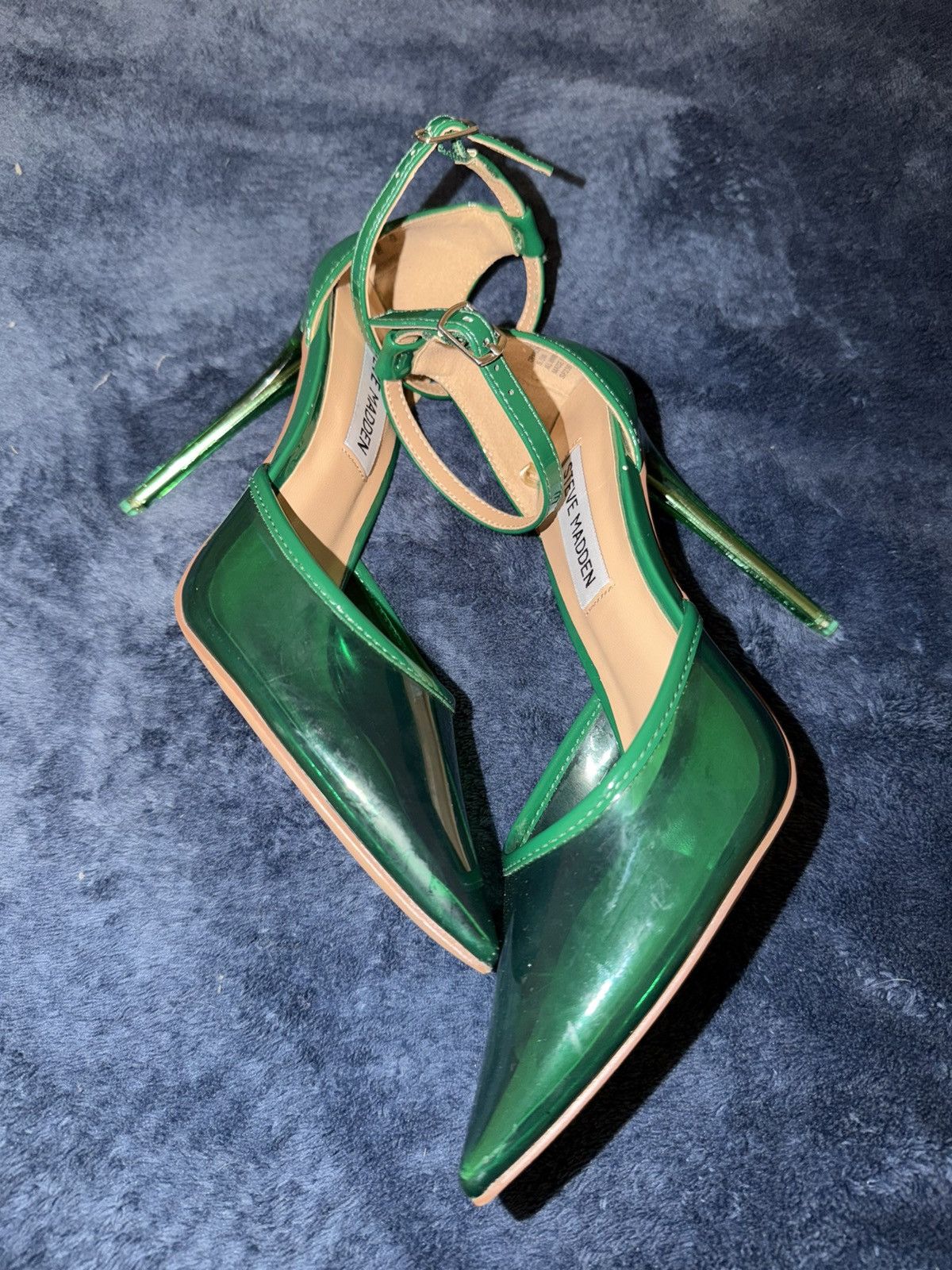 Steve Madden Steve Madden Green Alessi Ankle Strap Stilleto Heels Sz 5.5 Size US 5.5 / IT 35.5 - 2 Thumbnail