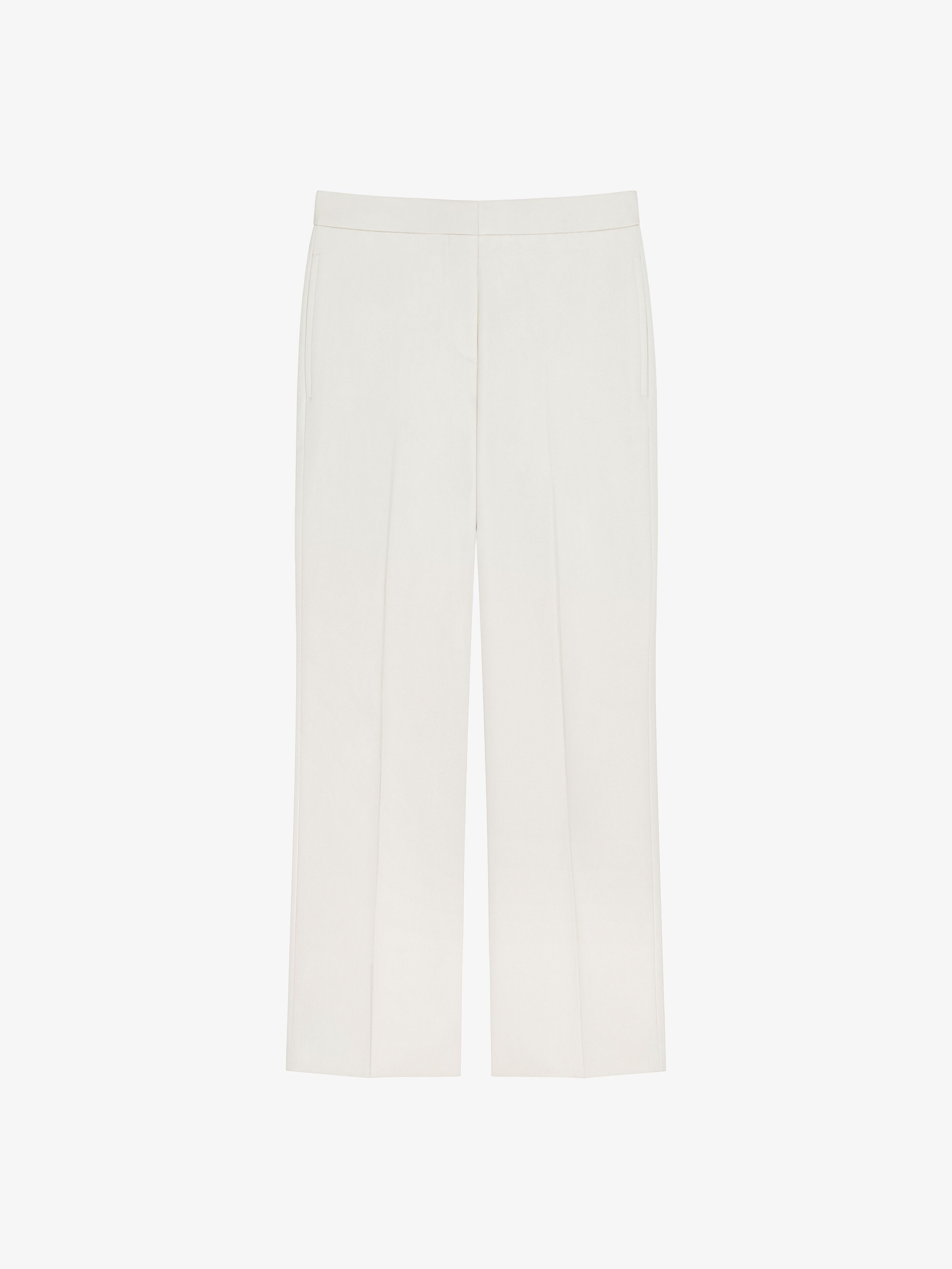 Givenchy o1srvl11e0725 Cropped Tailored Pants in White Size 26" / US 2 / IT 38 - 1 Thumbnail